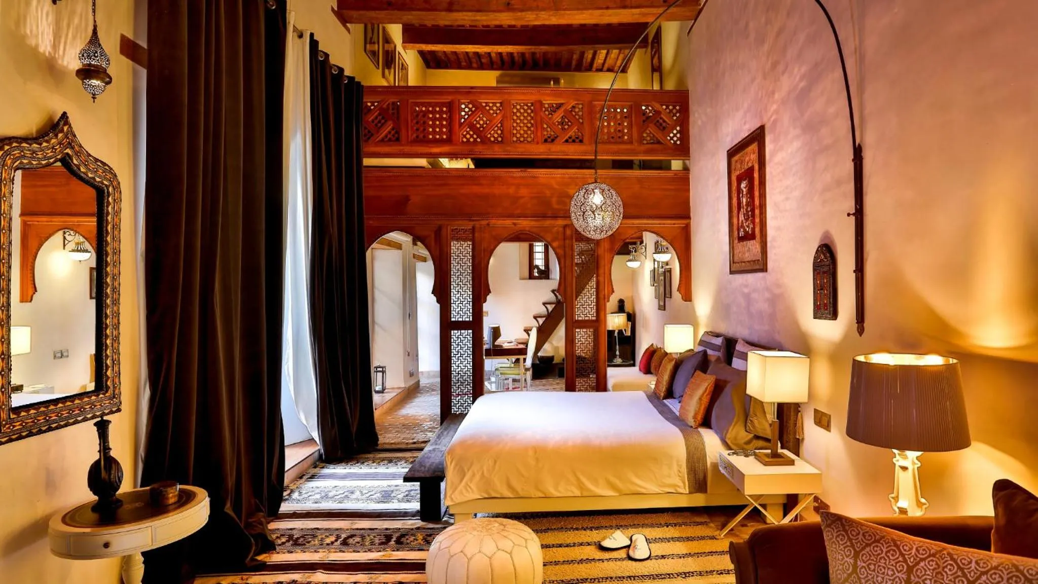 Photo of the whole room, Bed in Karawan Riad