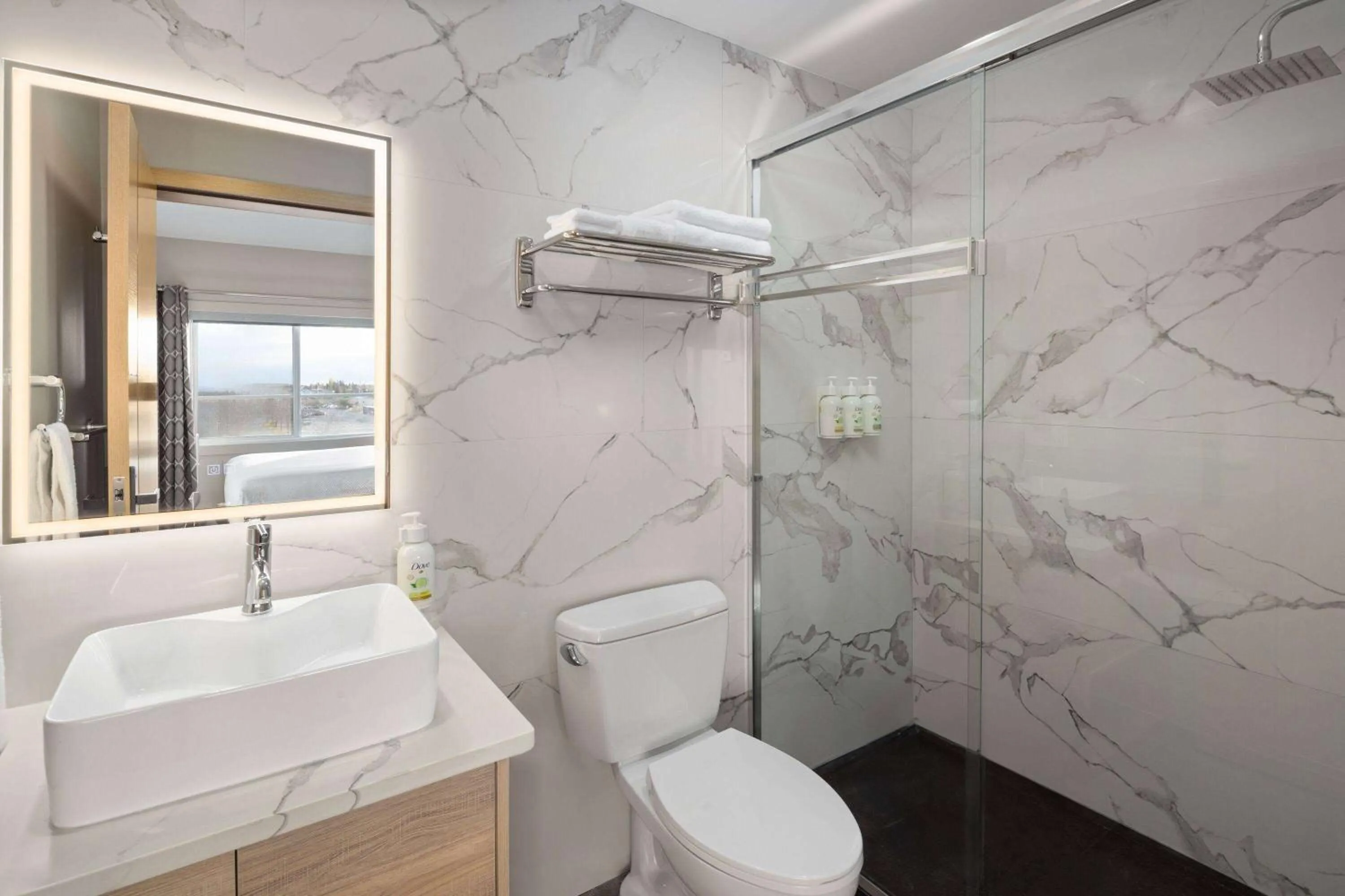 Bathroom in Baymont by Wyndham West Edmonton