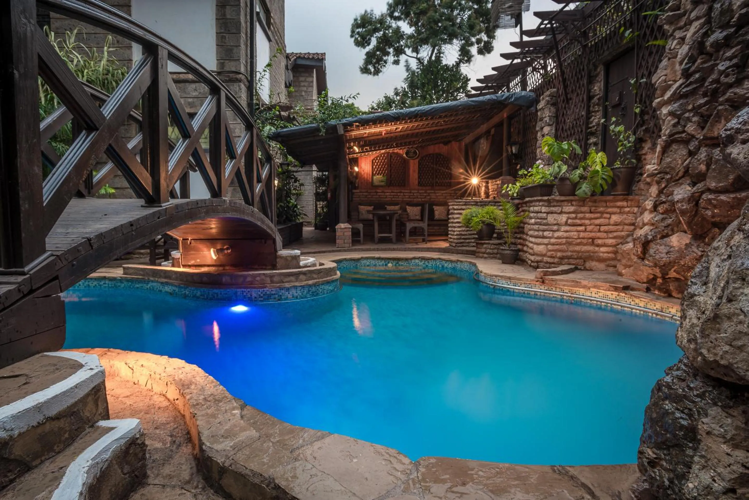 Swimming pool in The Grand Gables