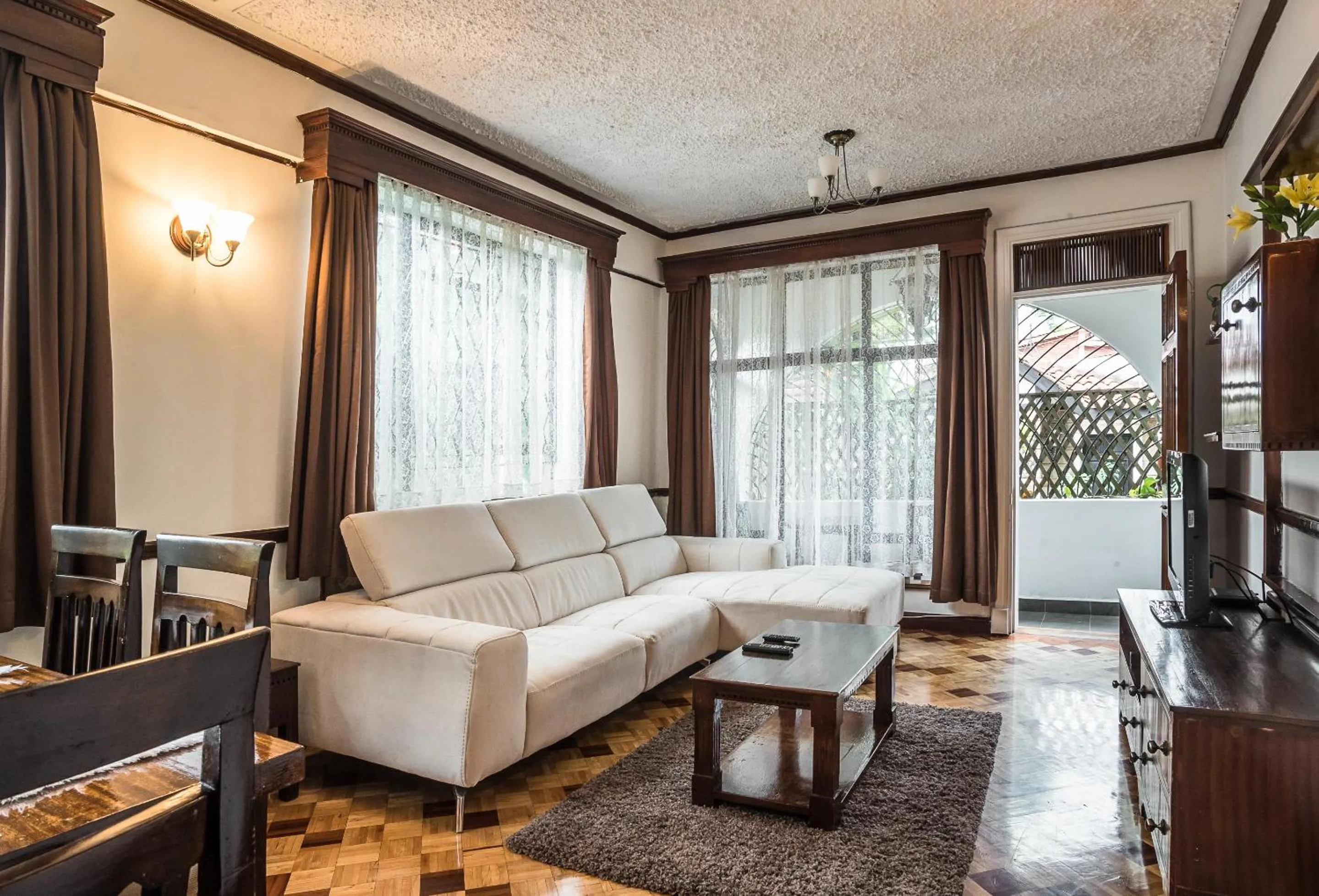 Living room in The Grand Gables