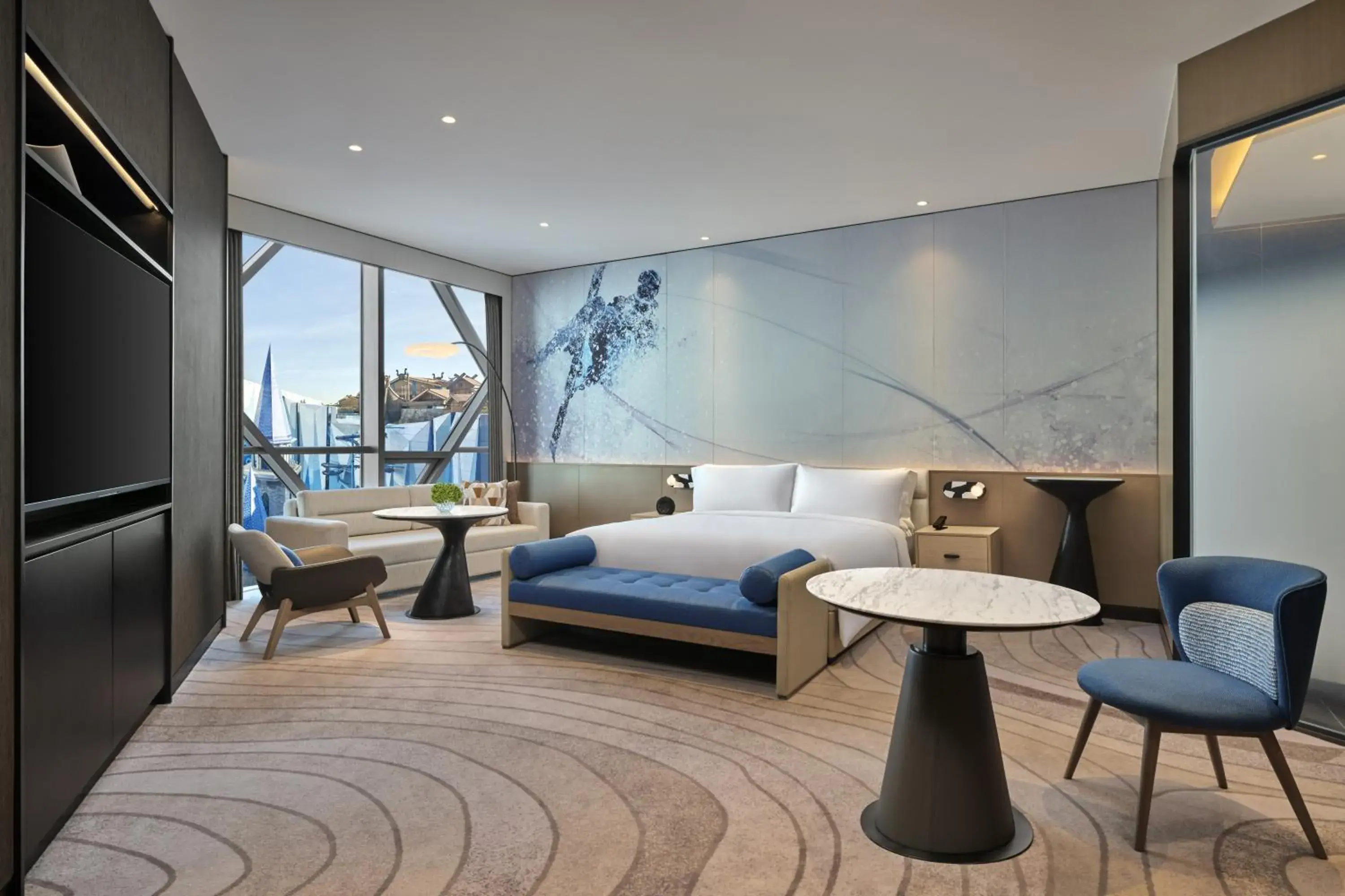 Bedroom, Bed in Crowne Plaza Shanghai Snow World by IHG Bedroom, Bed in Crowne Plaza Shanghai Snow World by IHG