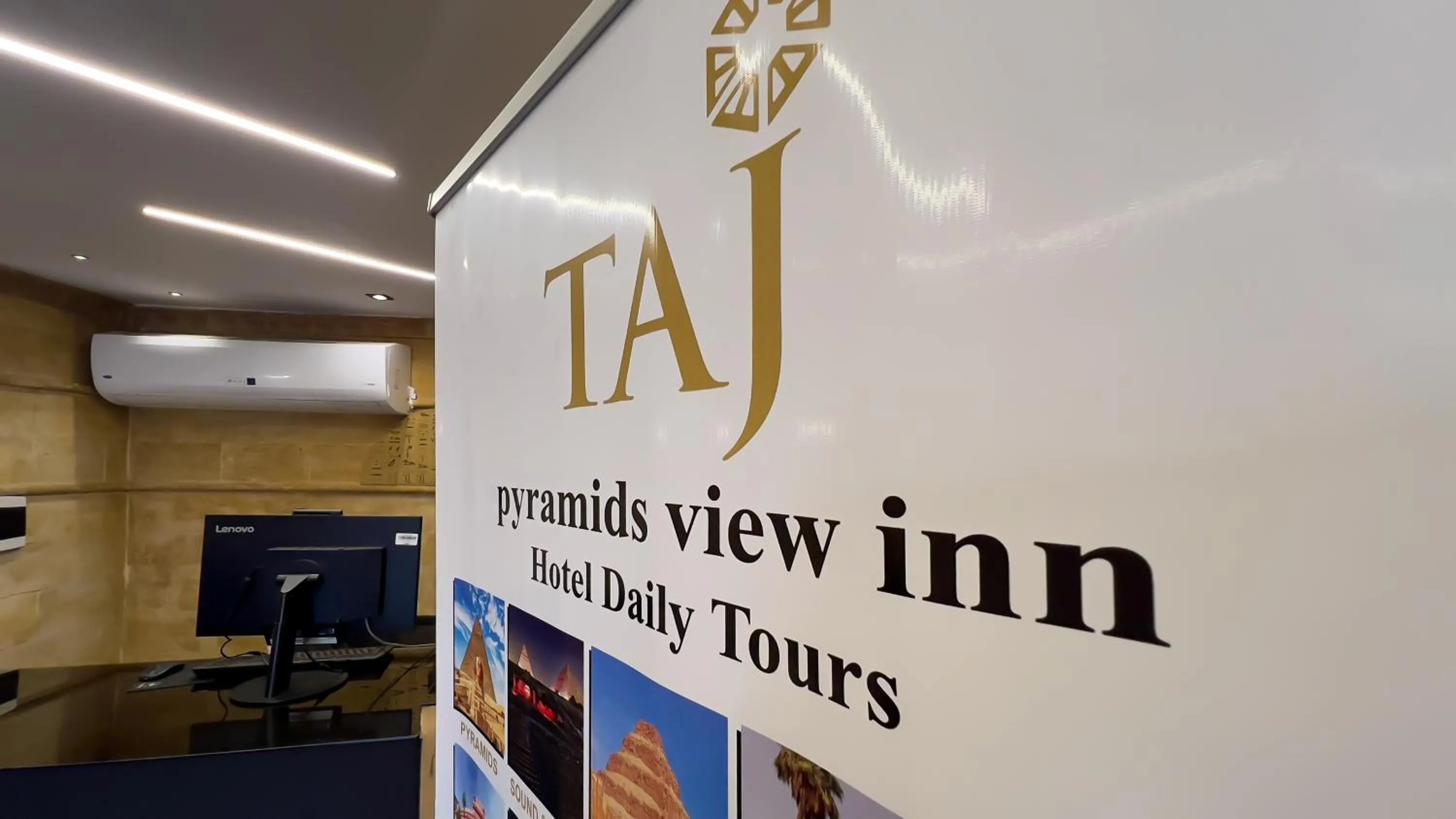 Facade/entrance in Taj Pyramids inn - Pyramids View Rooftop