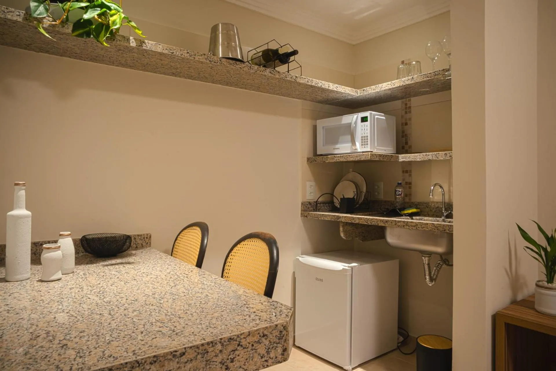 Kitchen or kitchenette in Pousada Essência do Vale