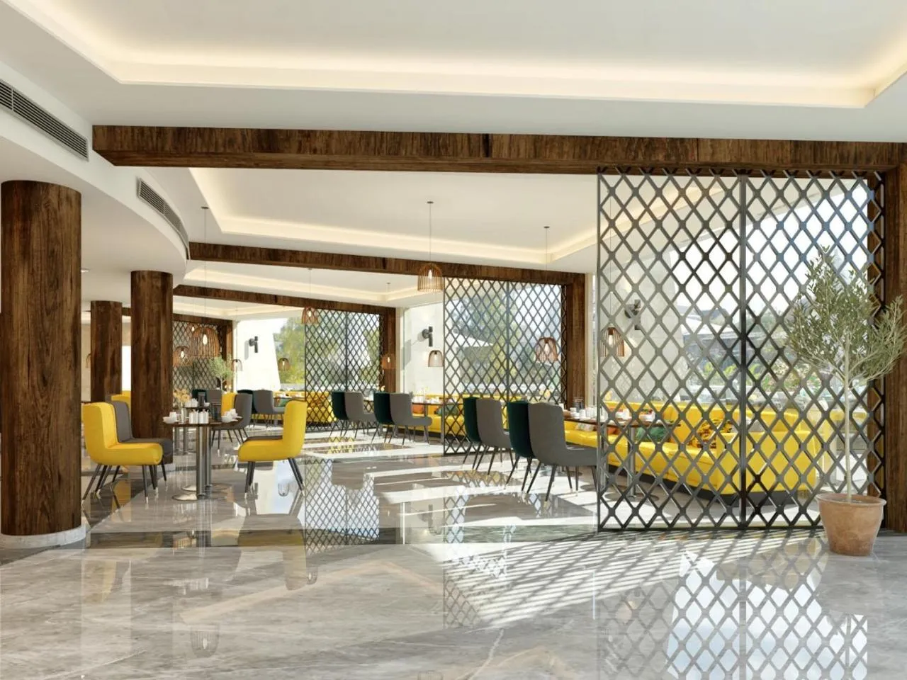 Seating area in Tolip Resort El Galala Heights