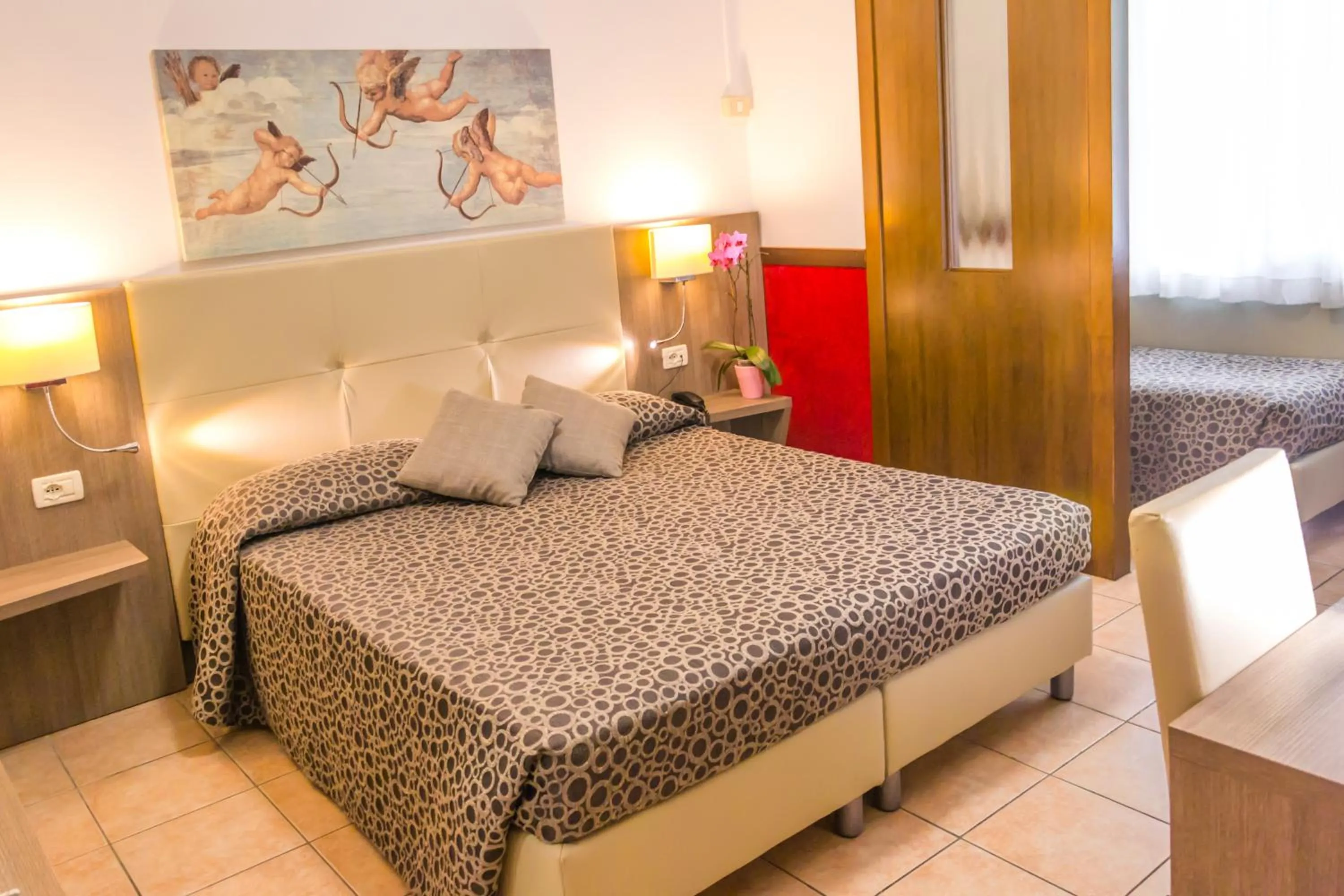 Bedroom, Bed in Hotel Roma