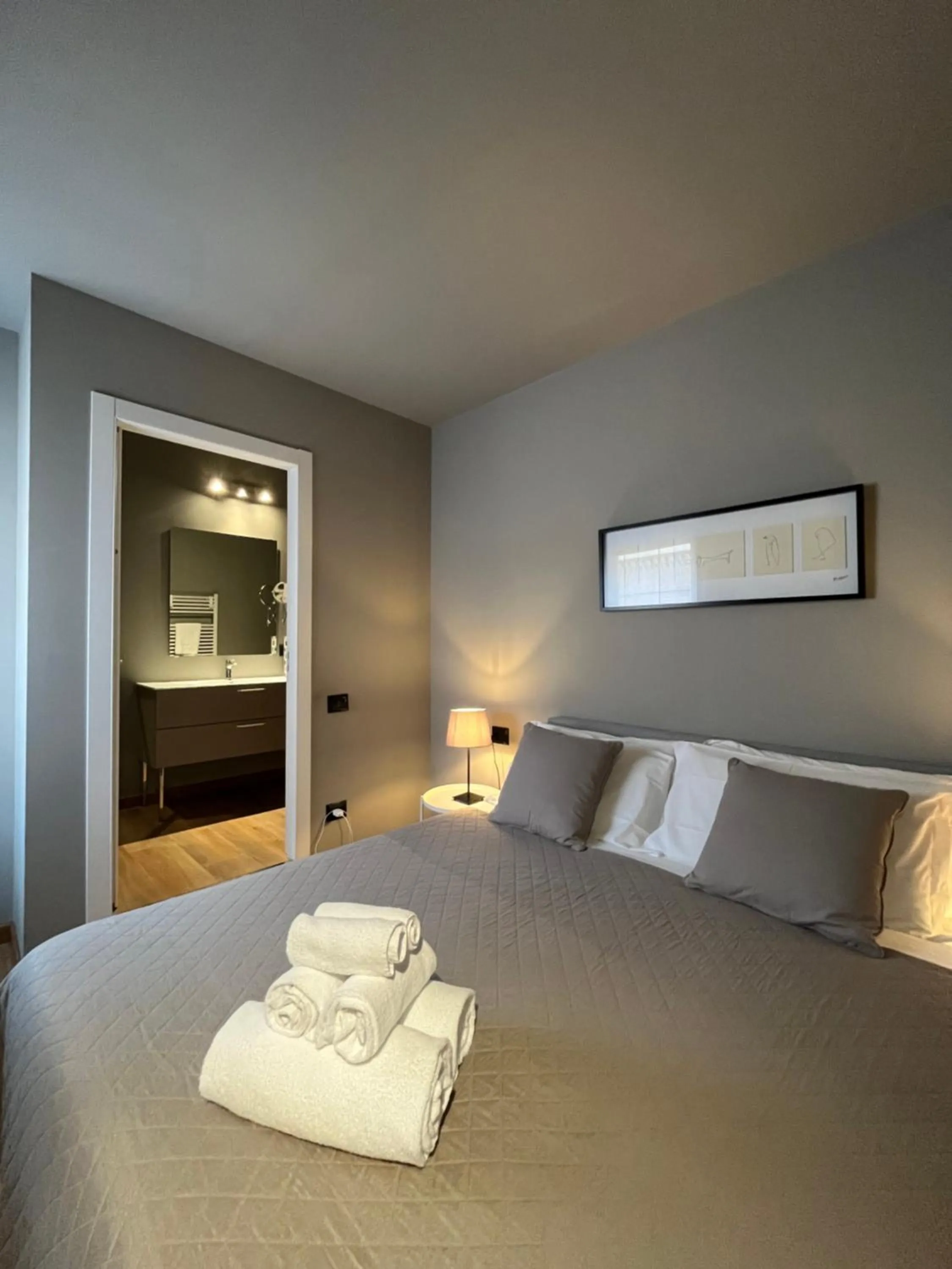 Bedroom, Bed in Apartment Hotel Marchesini