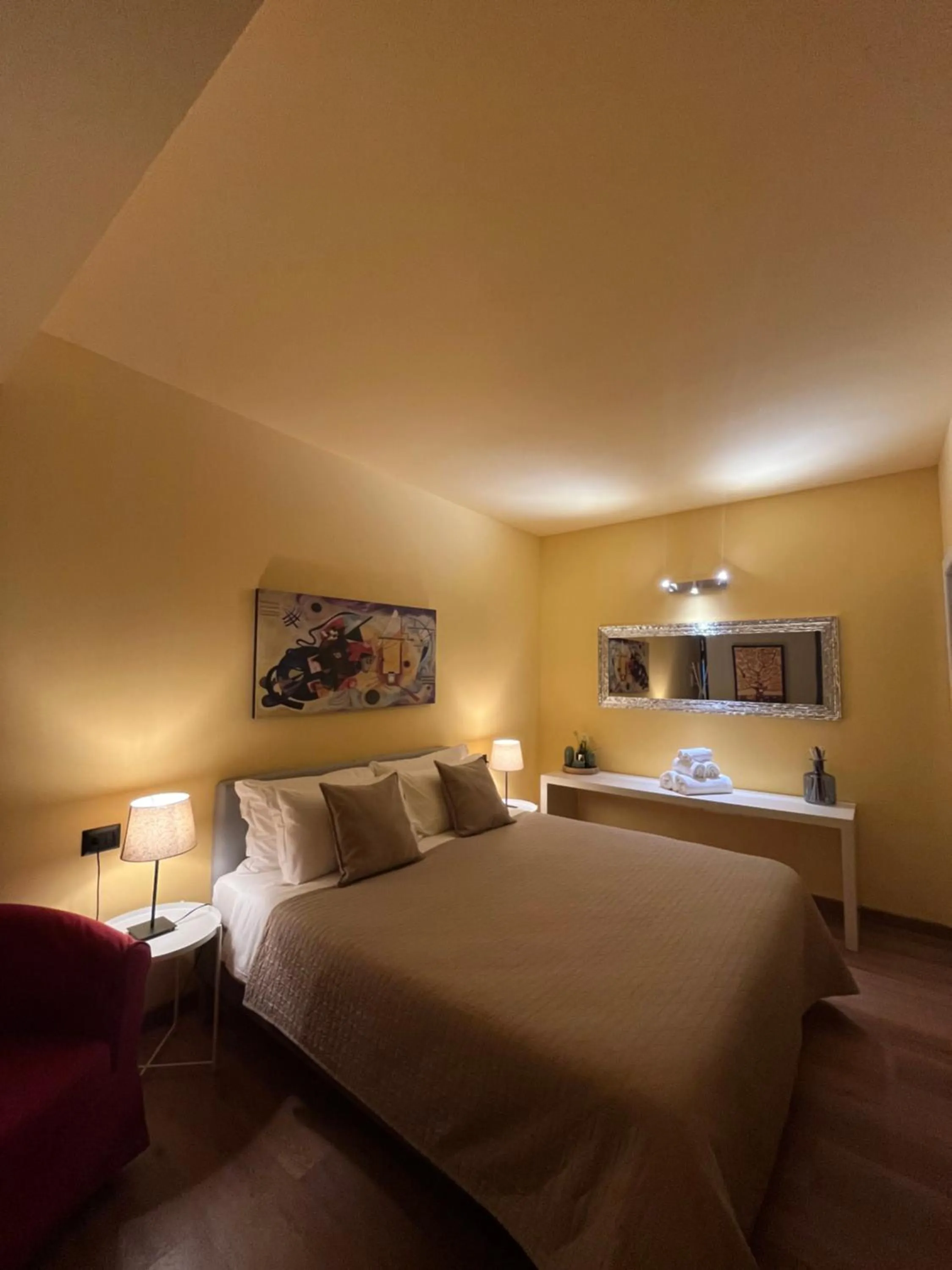 Bedroom, Bed in Apartment Hotel Marchesini