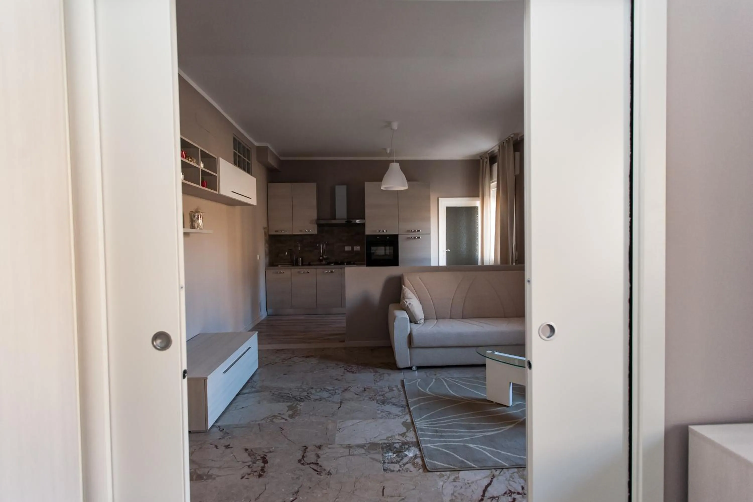 Kitchen or kitchenette in Apartment Hotel Marchesini