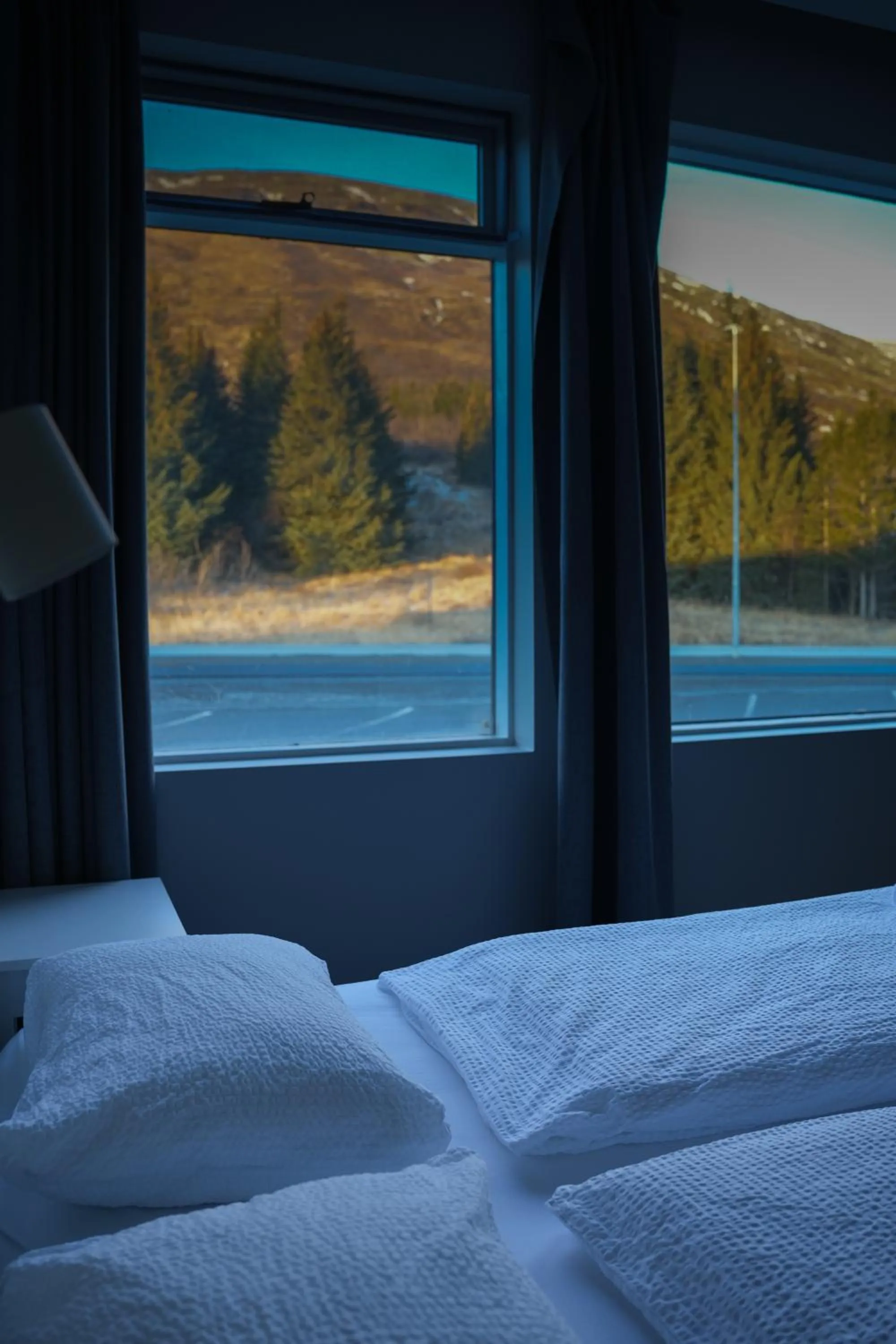 Natural landscape, Bed in Hótel Laugarvatn