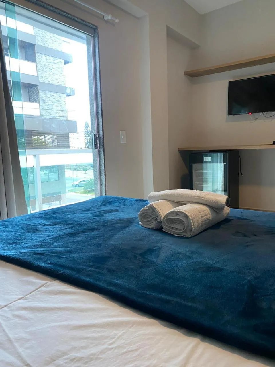 Bed in Pousada La Acolhida