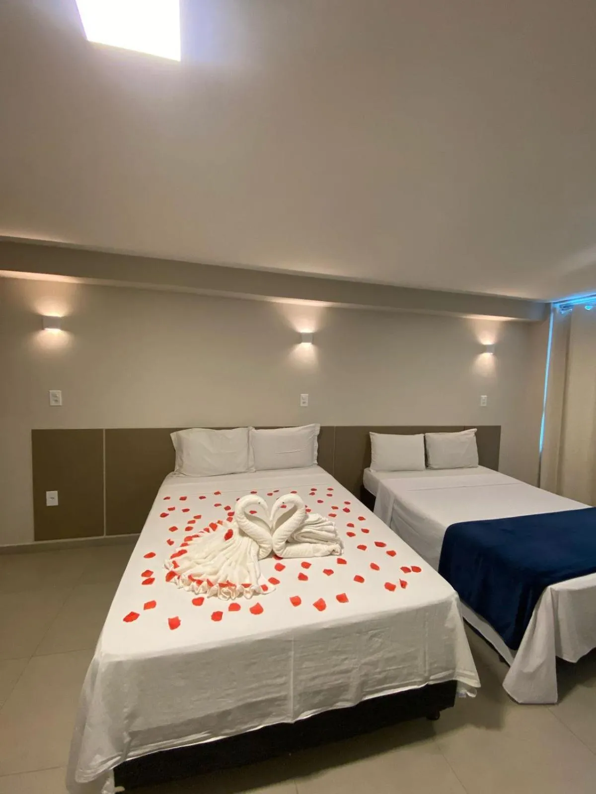 Bed in Pousada La Acolhida