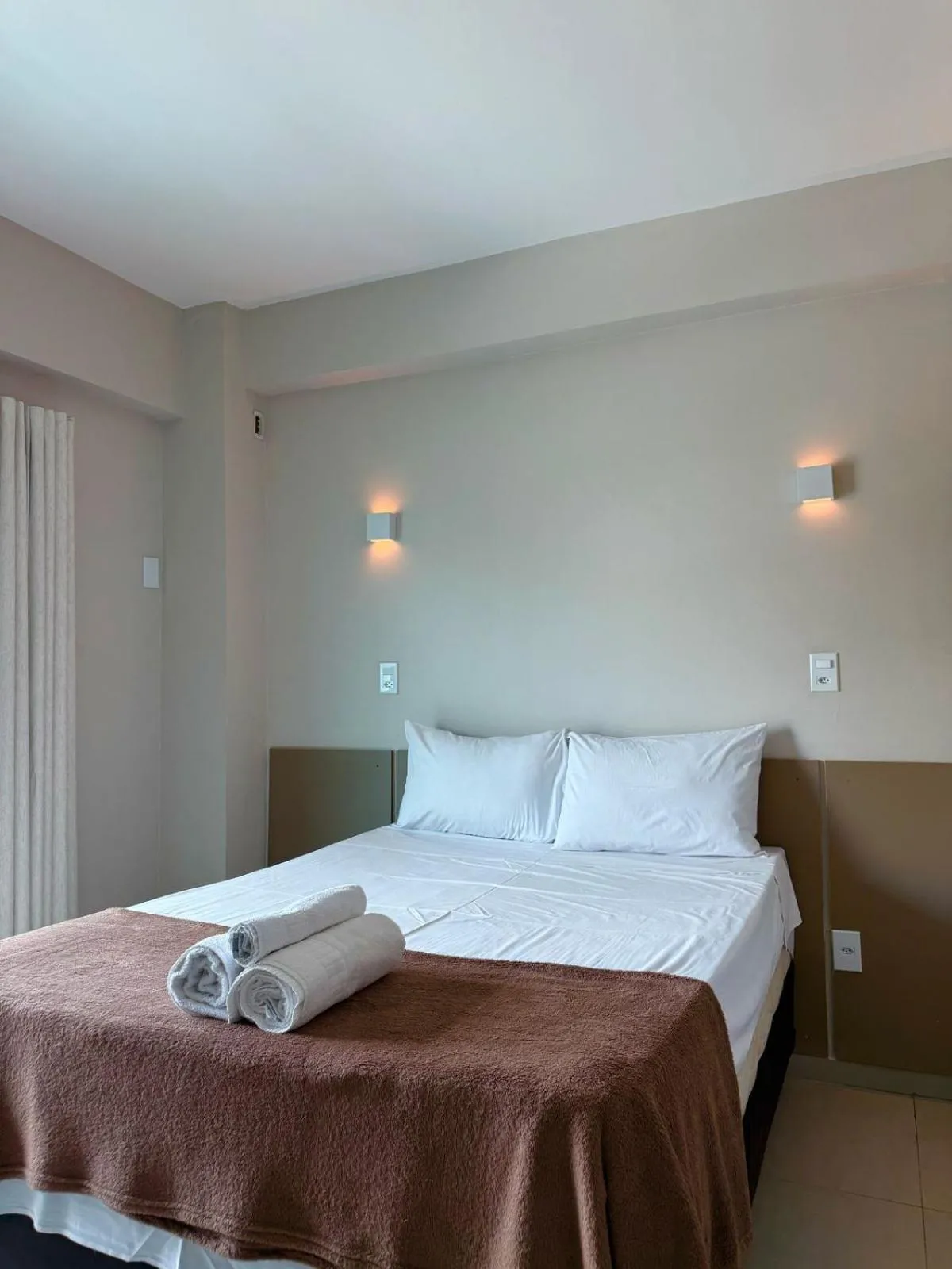 Bed in Pousada La Acolhida