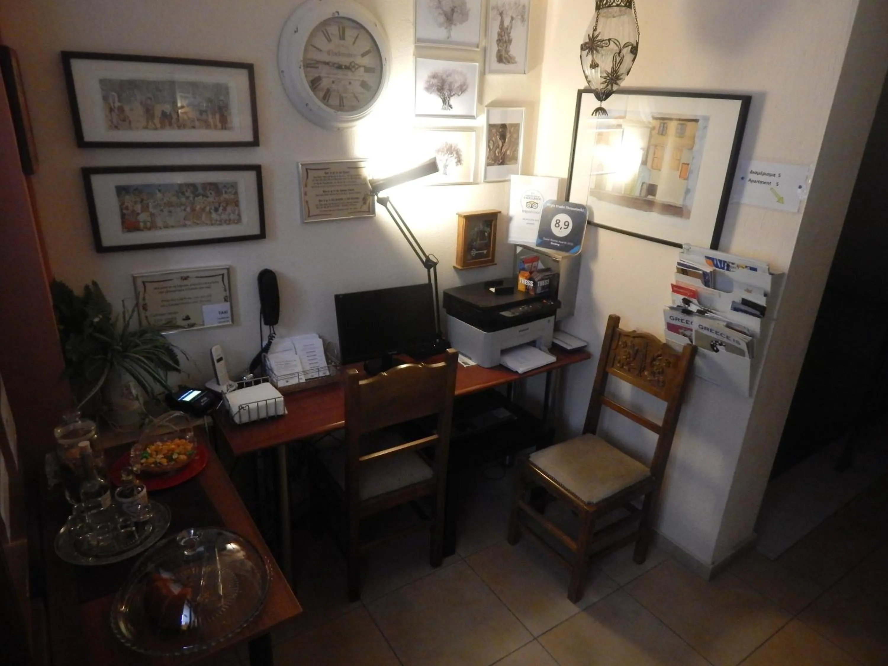 Lobby or reception in Kripis Studio Thessaloniki
