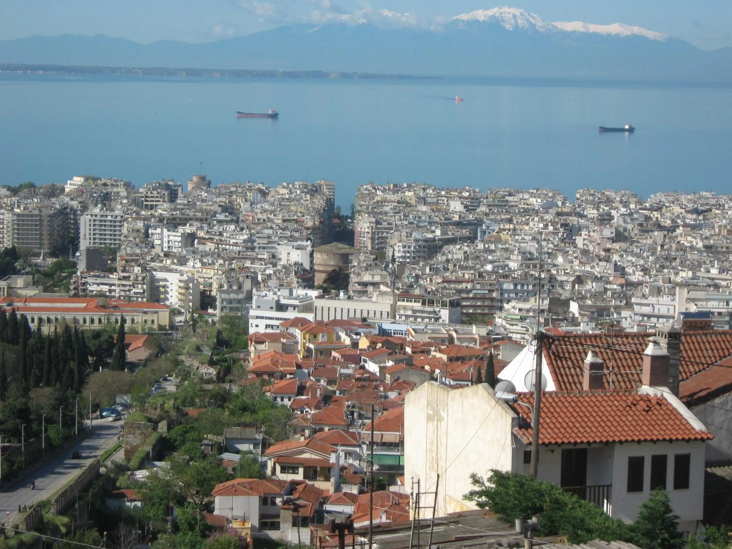 City view in Kripis Studio Thessaloniki