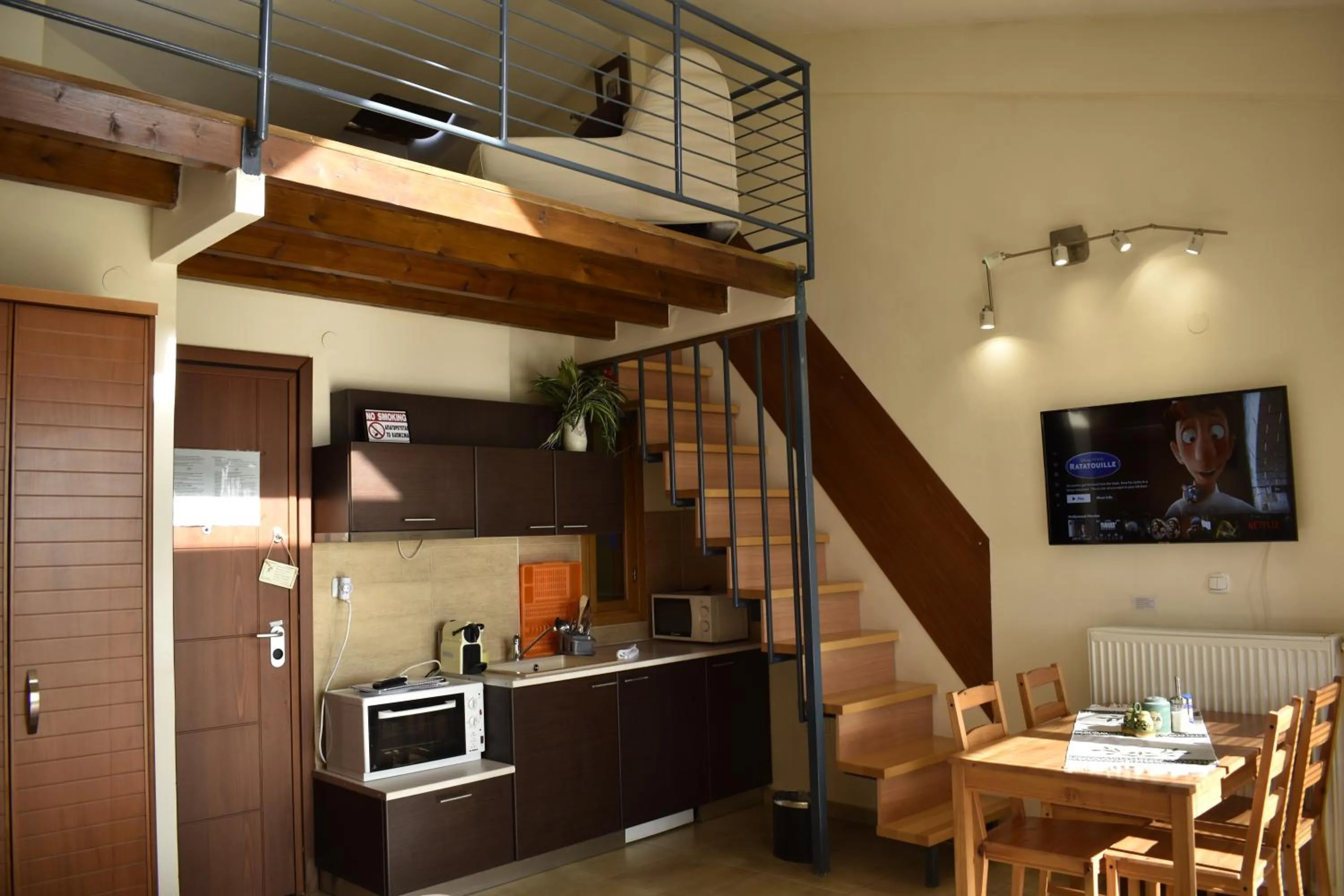 Kitchen or kitchenette in Kripis Studio Thessaloniki