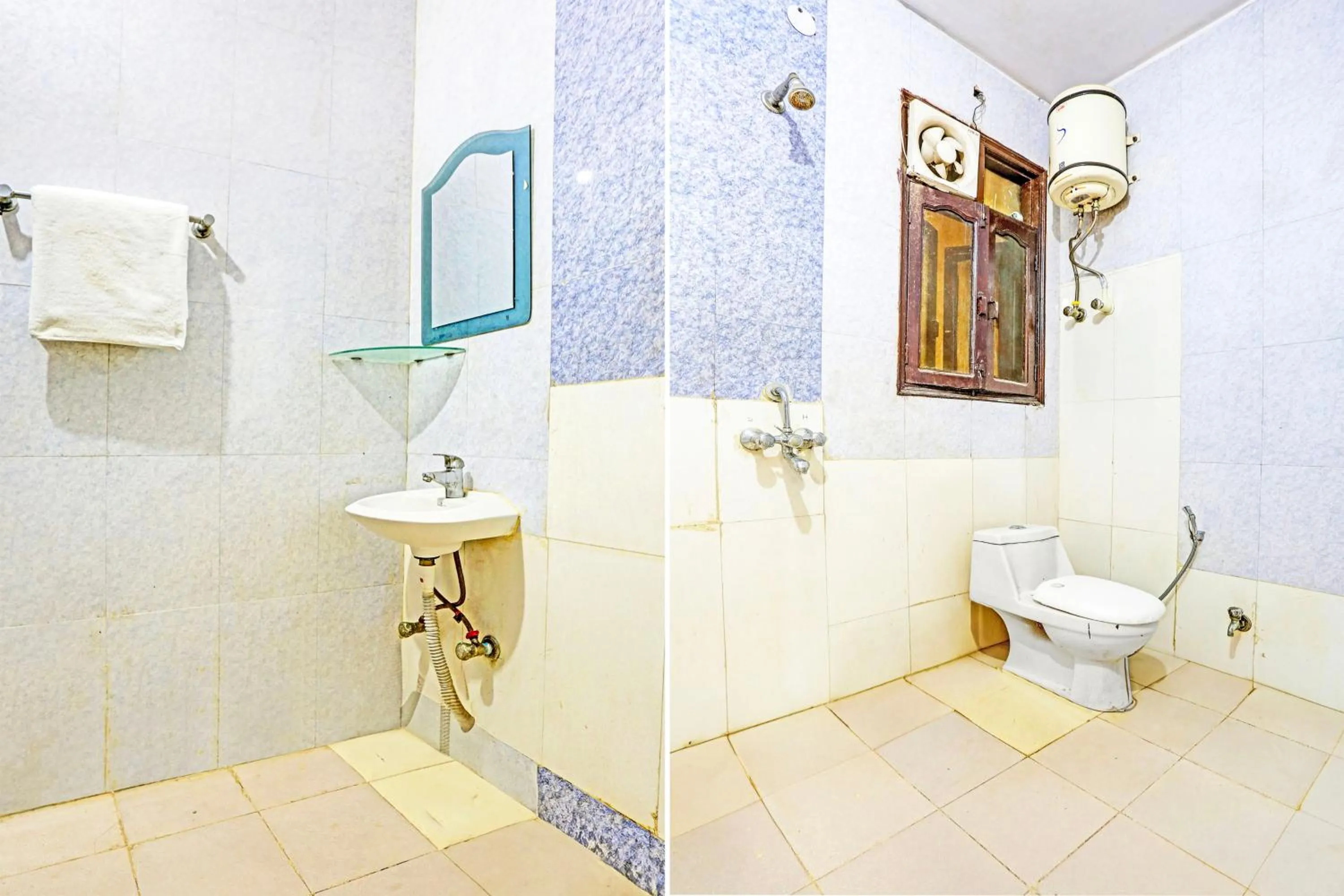 Bathroom in Hotel O Shubham Residency