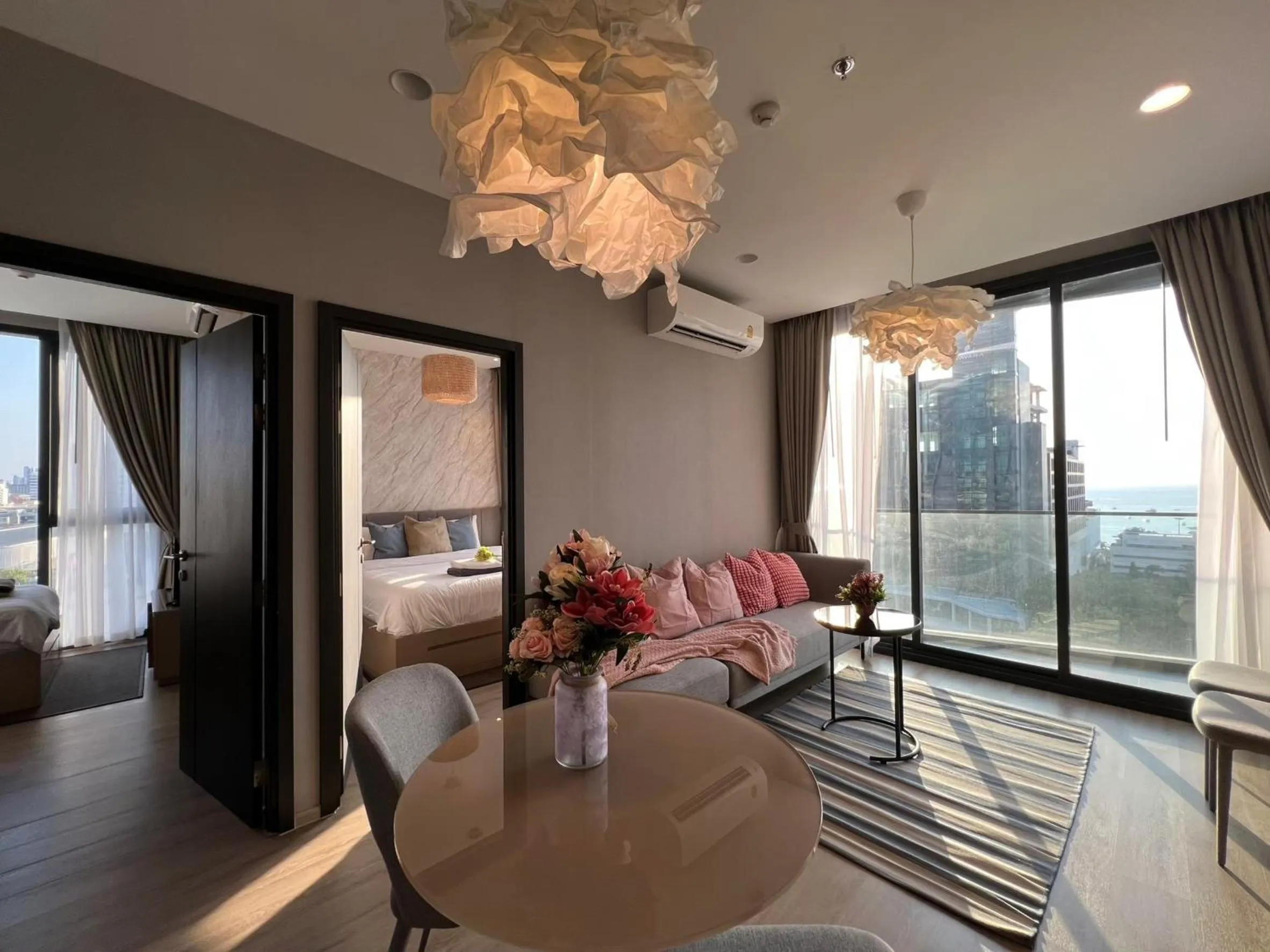 Living room in Edge Central Pattaya by Mickey