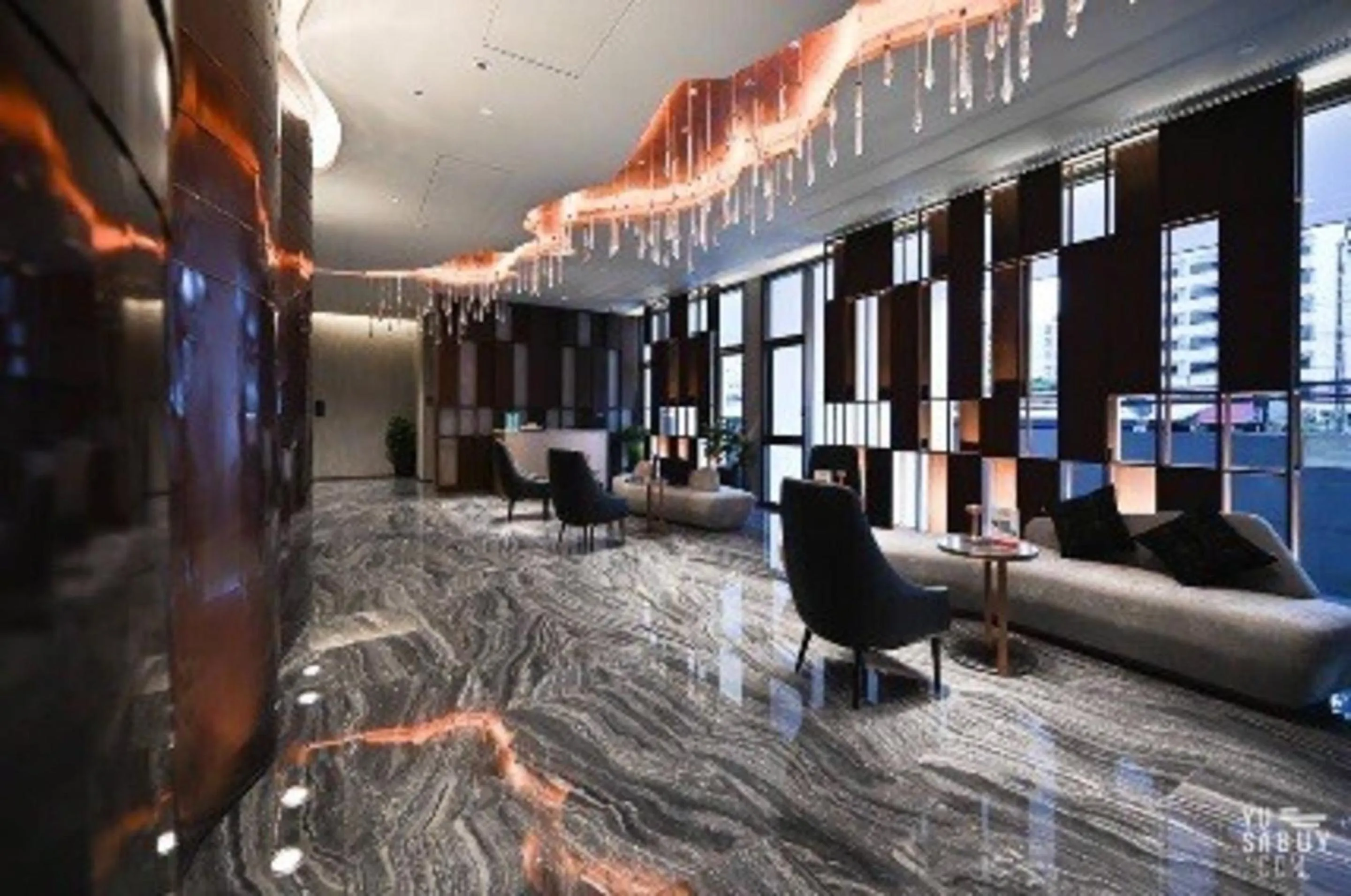 Living room in Edge Central Pattaya by Mickey