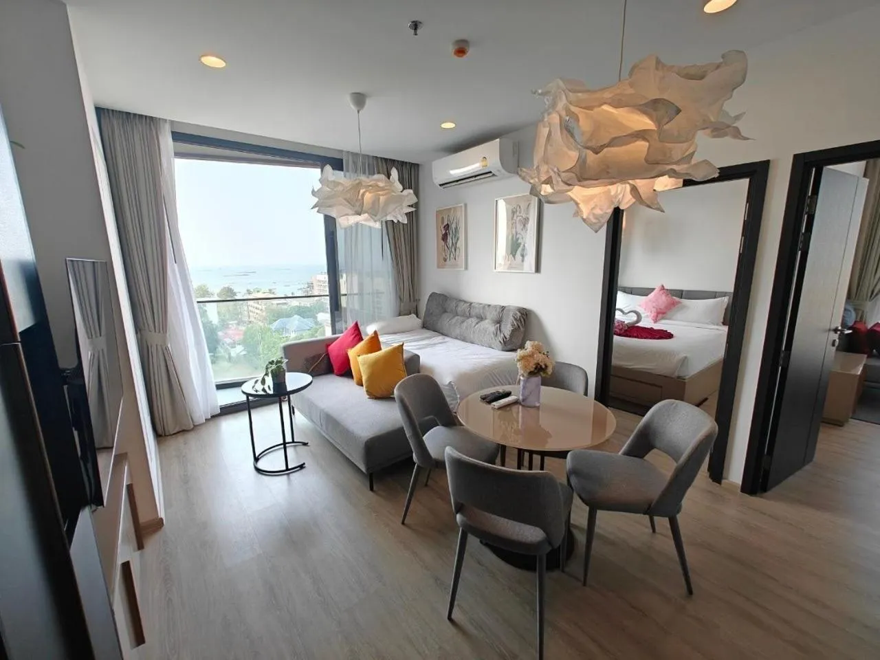 Living room in Edge Central Pattaya by Mickey