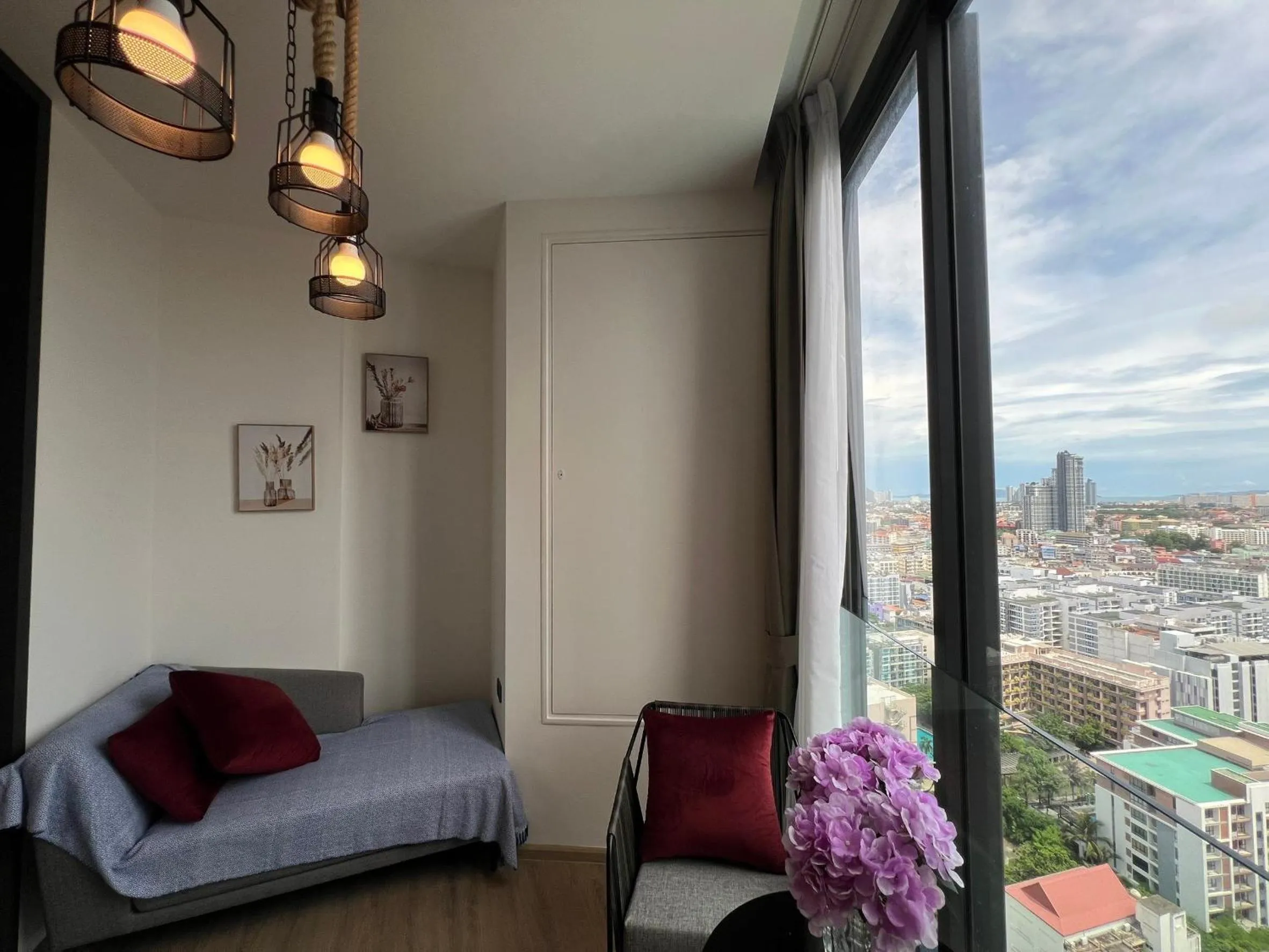 View (from property/room), Bed in Edge Central Pattaya by Mickey