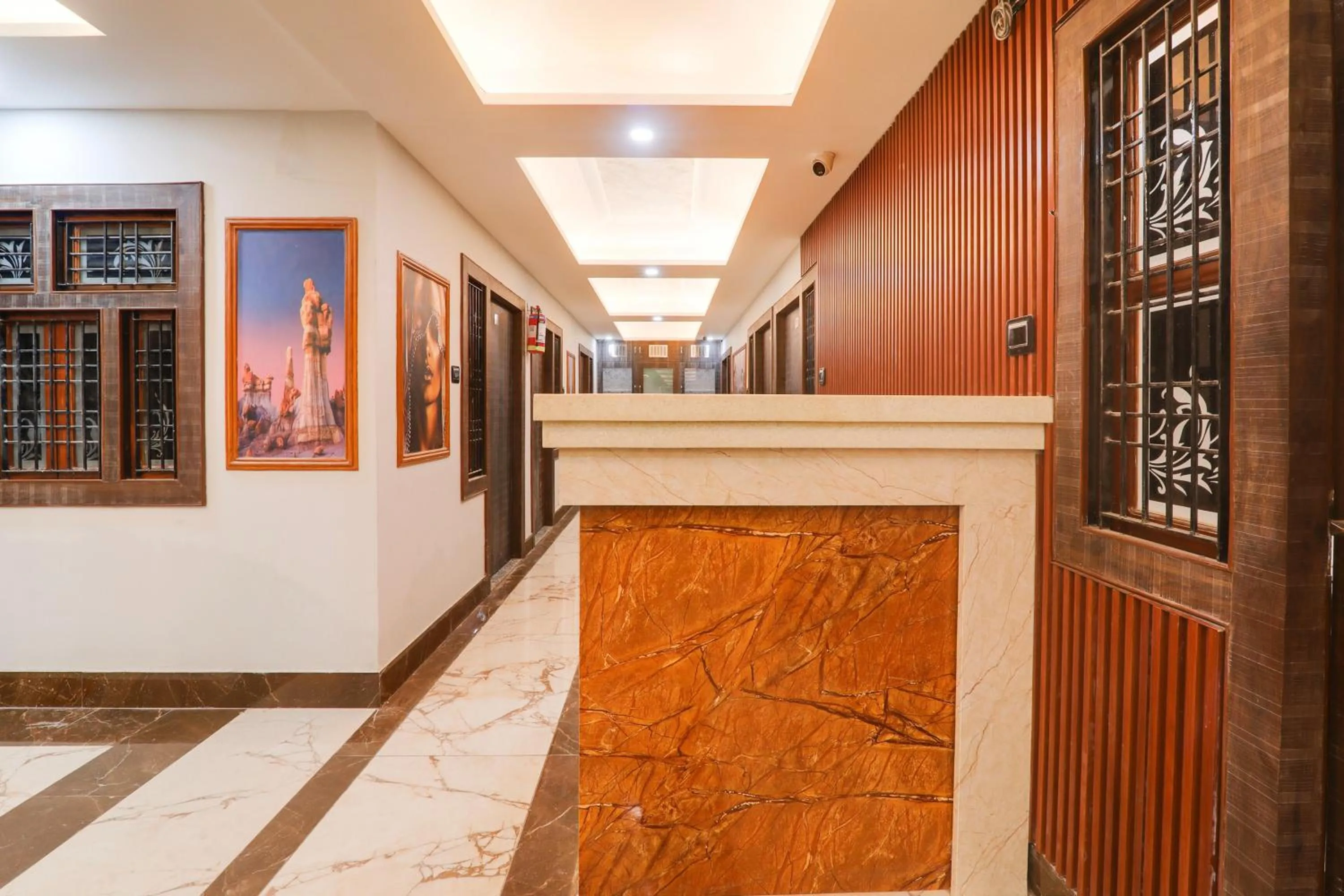 Lobby or reception in Hotel O Pragati Guest house