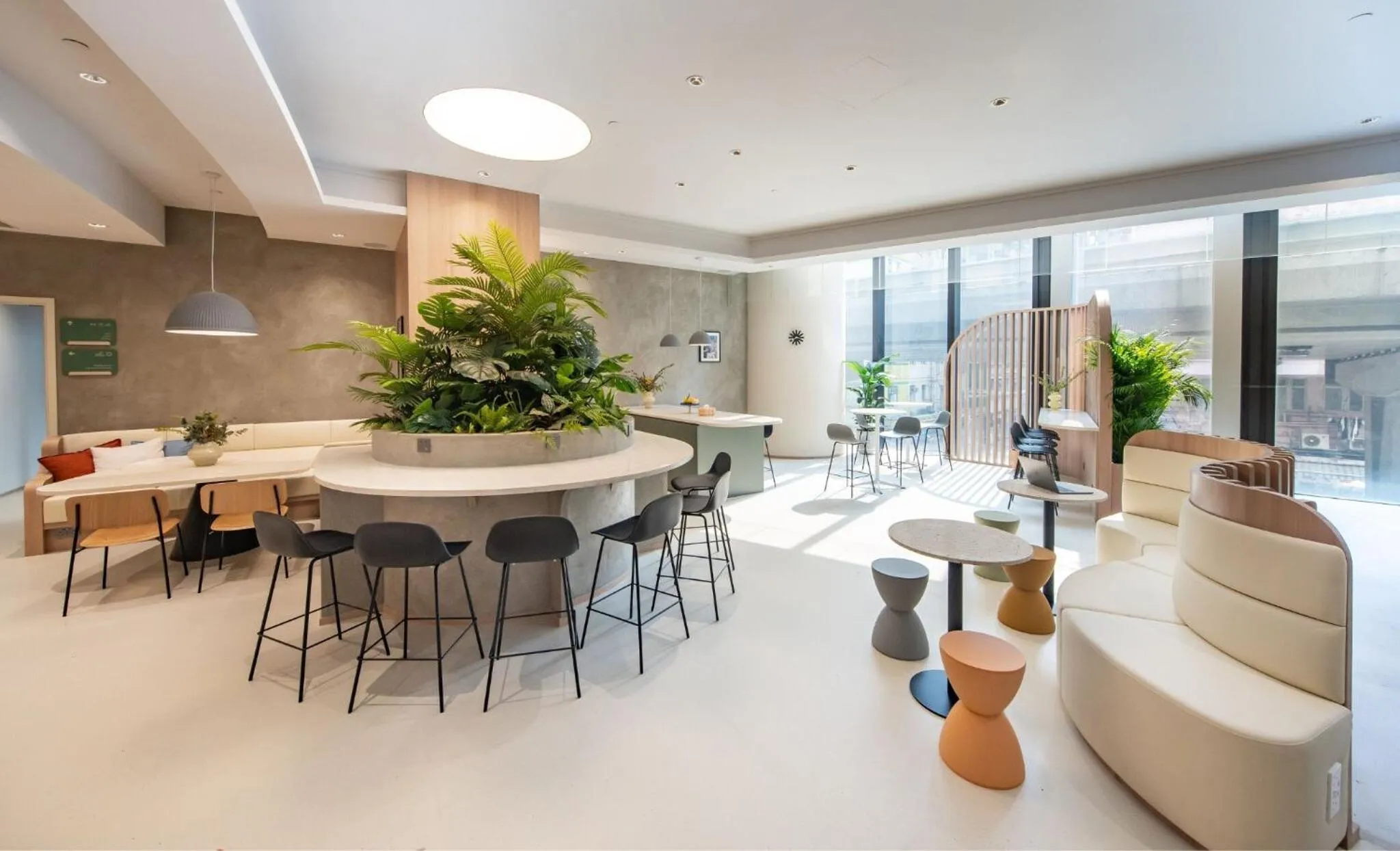 Seating area in Weave Studios - Kowloon West