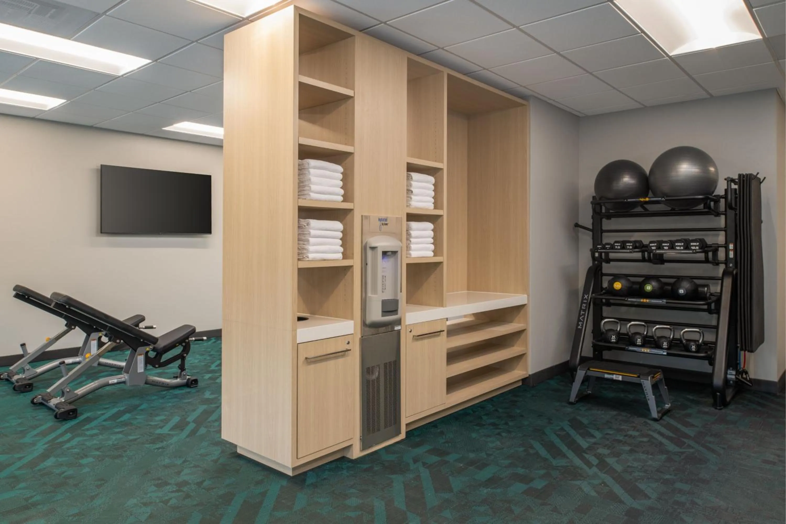 Fitness centre/facilities in TownePlace Suites by Marriott Eugene