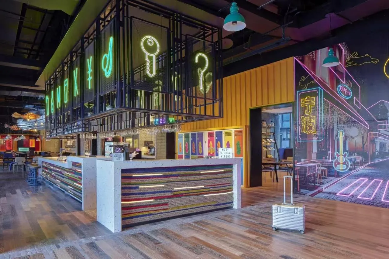 Lobby or reception in Moxy Ningbo Old Bund