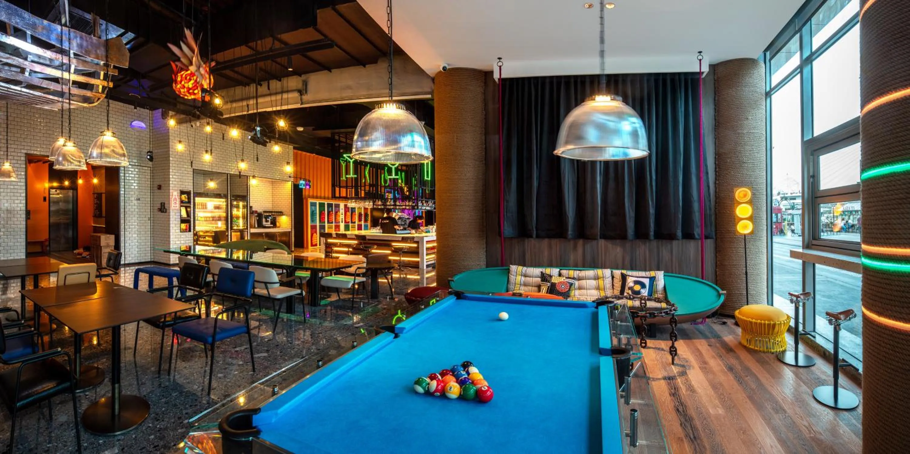 Billiard in Moxy Ningbo Old Bund