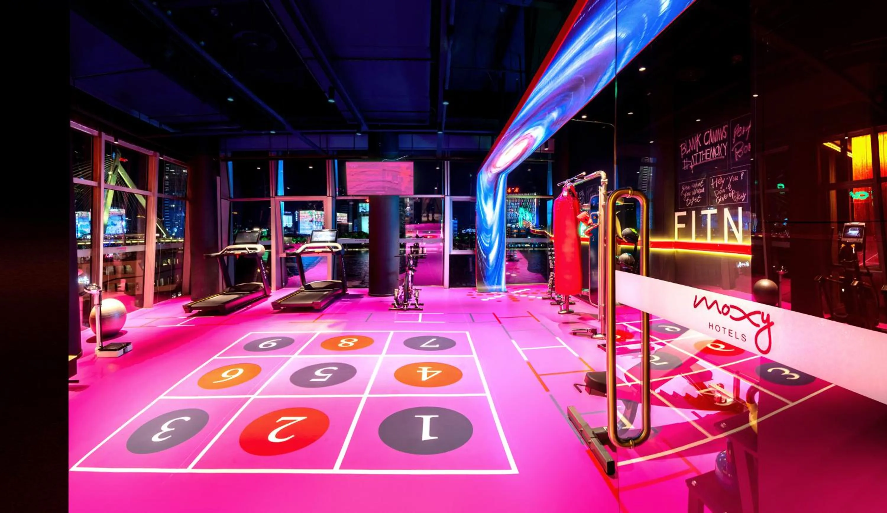 Fitness centre/facilities in Moxy Ningbo Old Bund