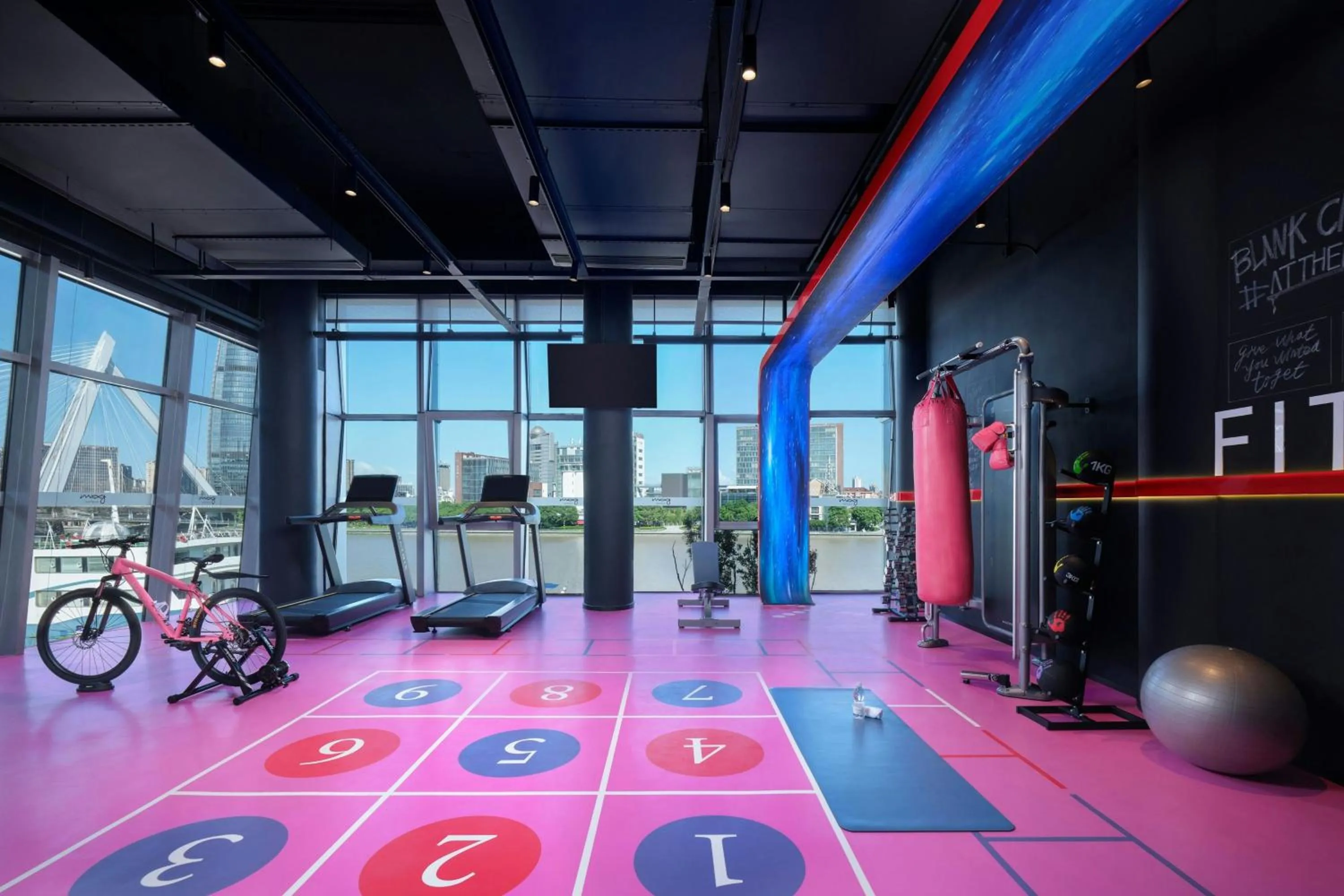Fitness centre/facilities in Moxy Ningbo Old Bund