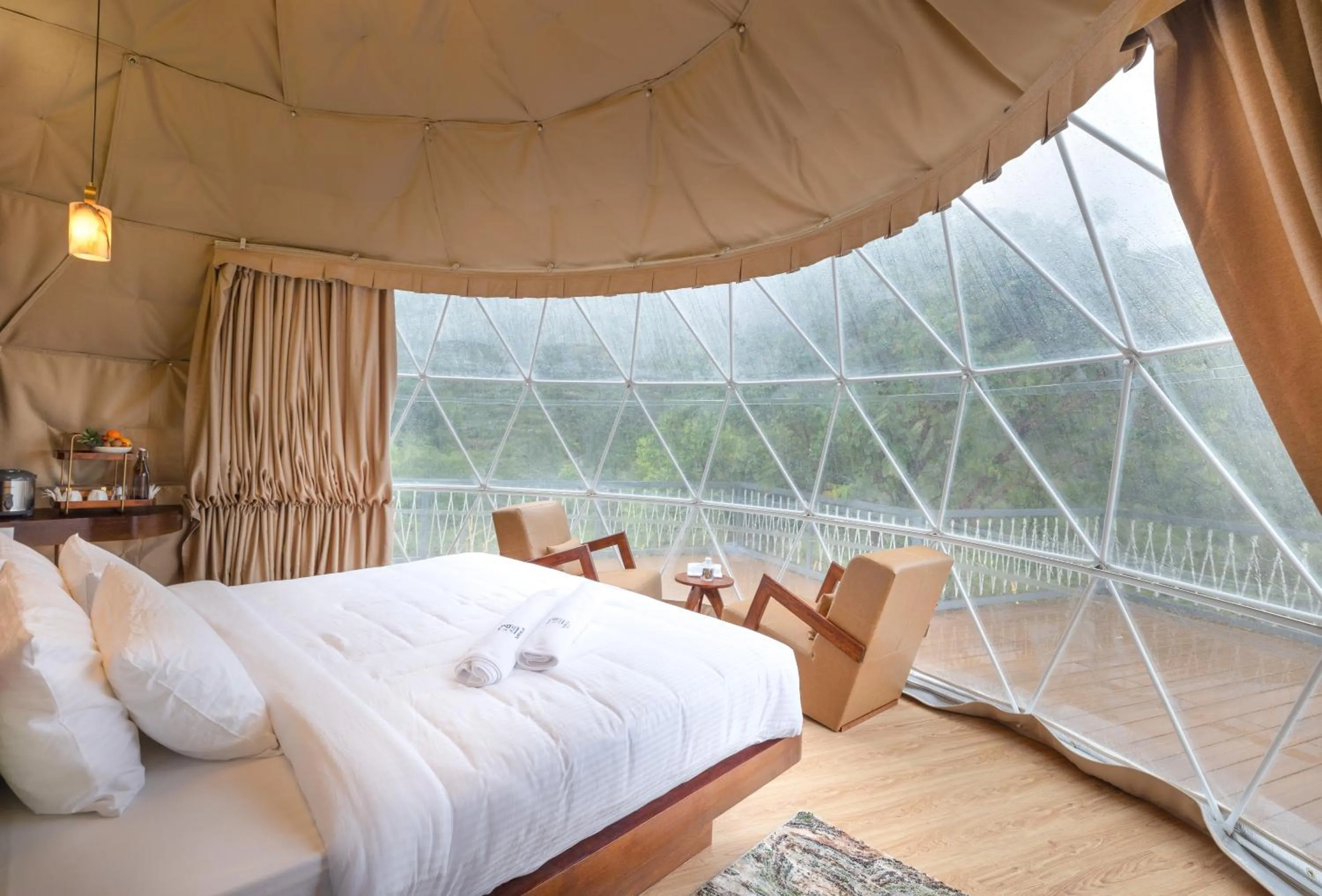 Bed in Tomorrowland Farms and Suites