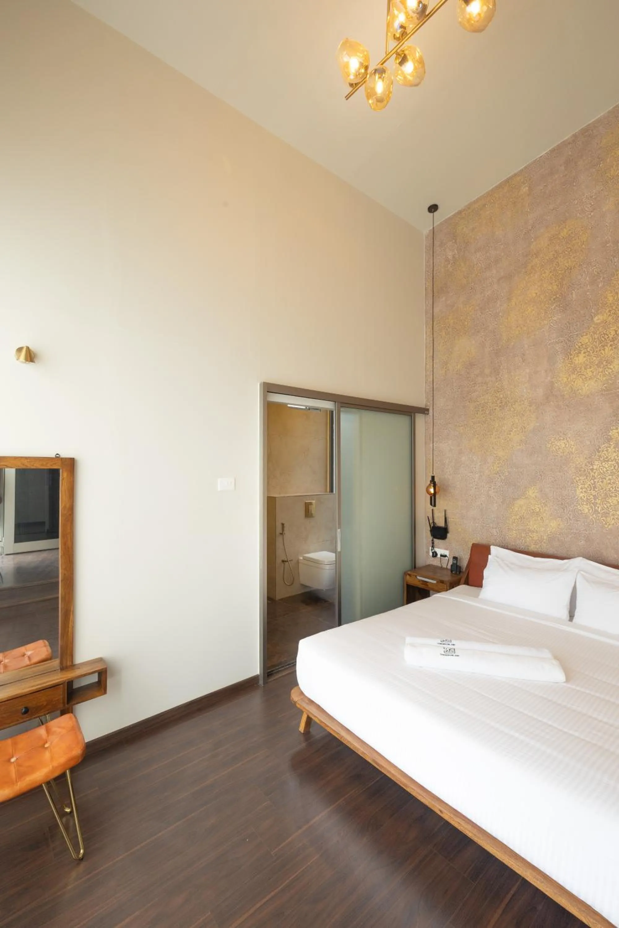 Bed in Tomorrowland Farms and Suites