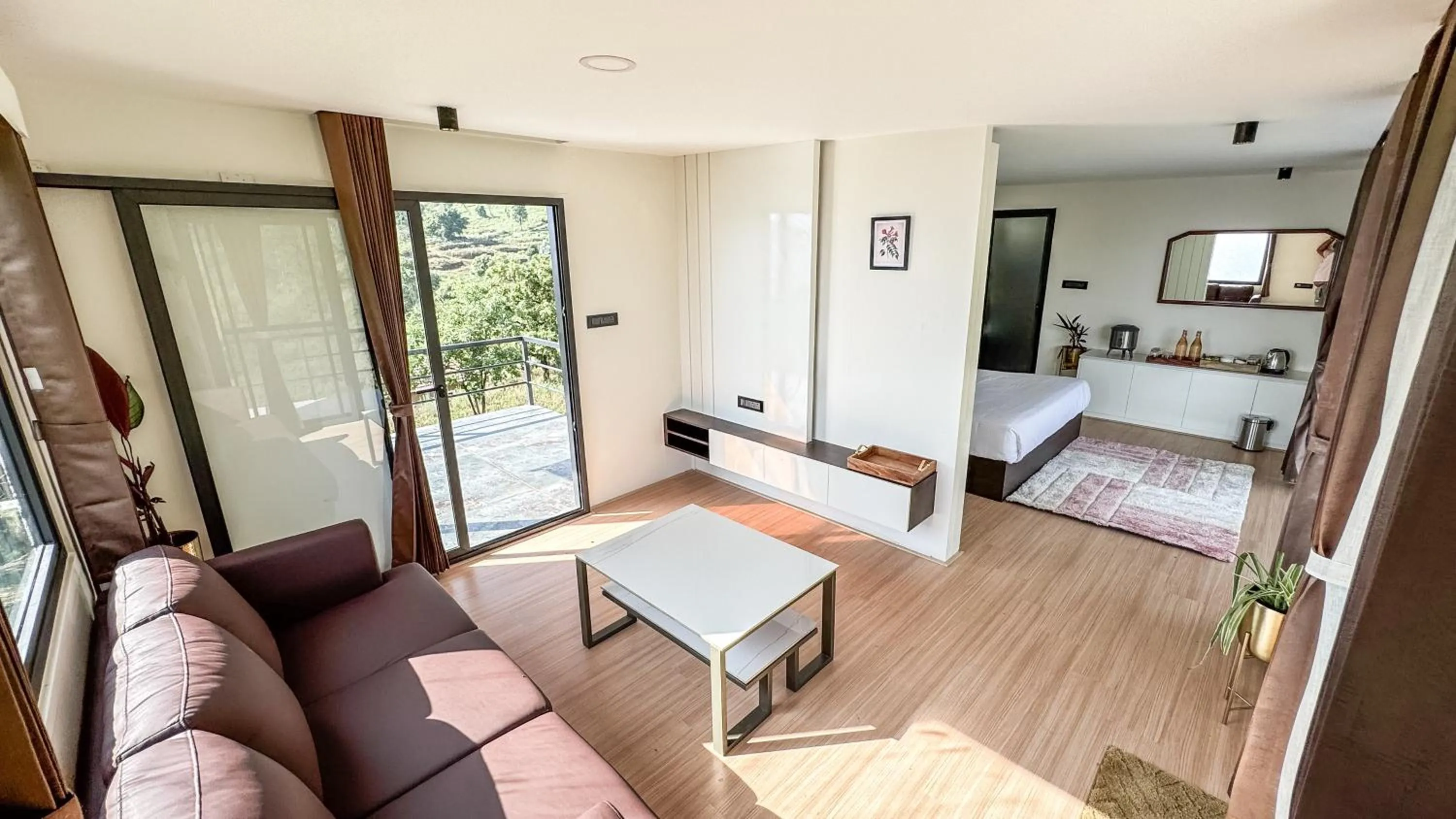 Bed in Tomorrowland Farms and Suites