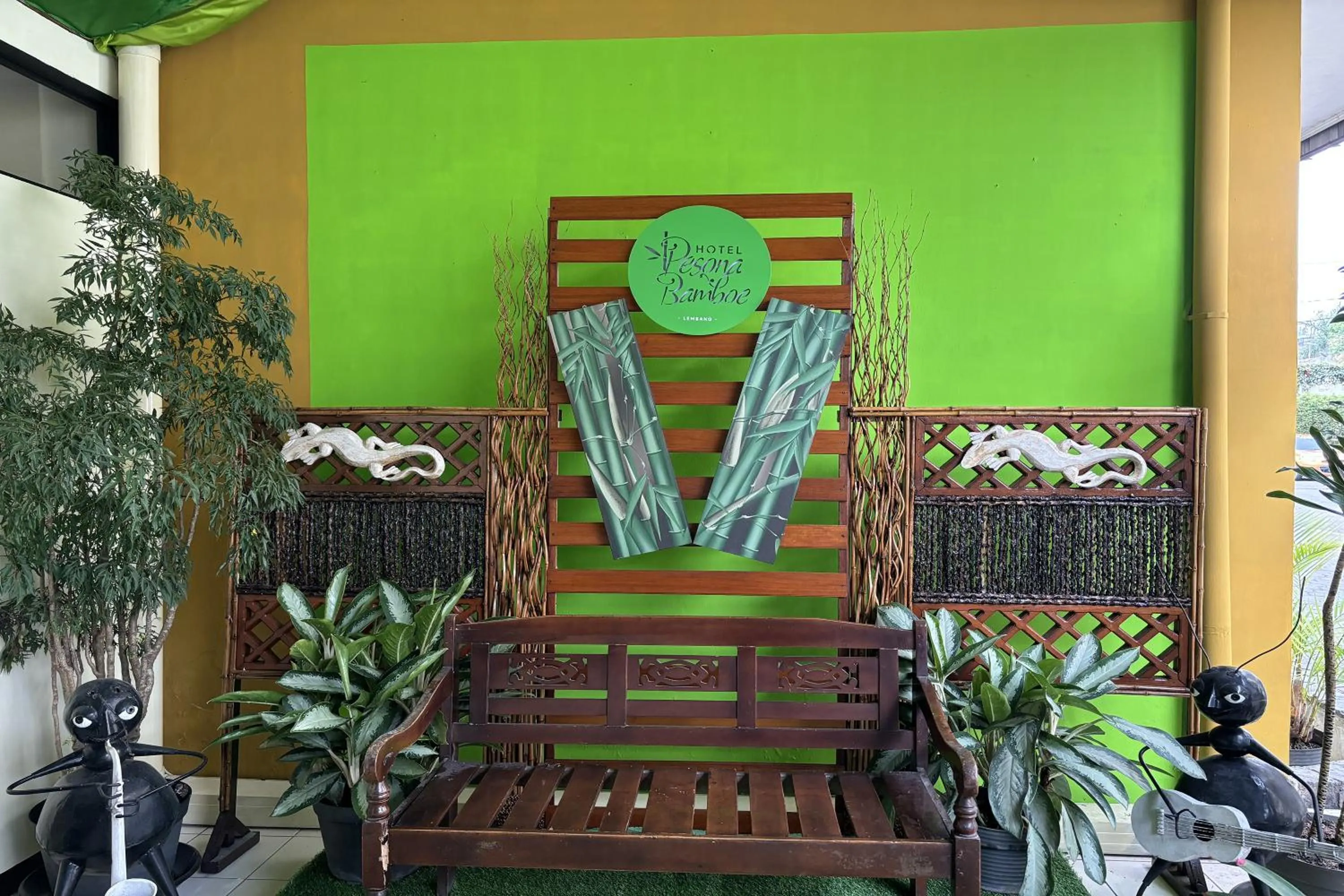 Garden view in Hotel Pesona Bamboe Lembang