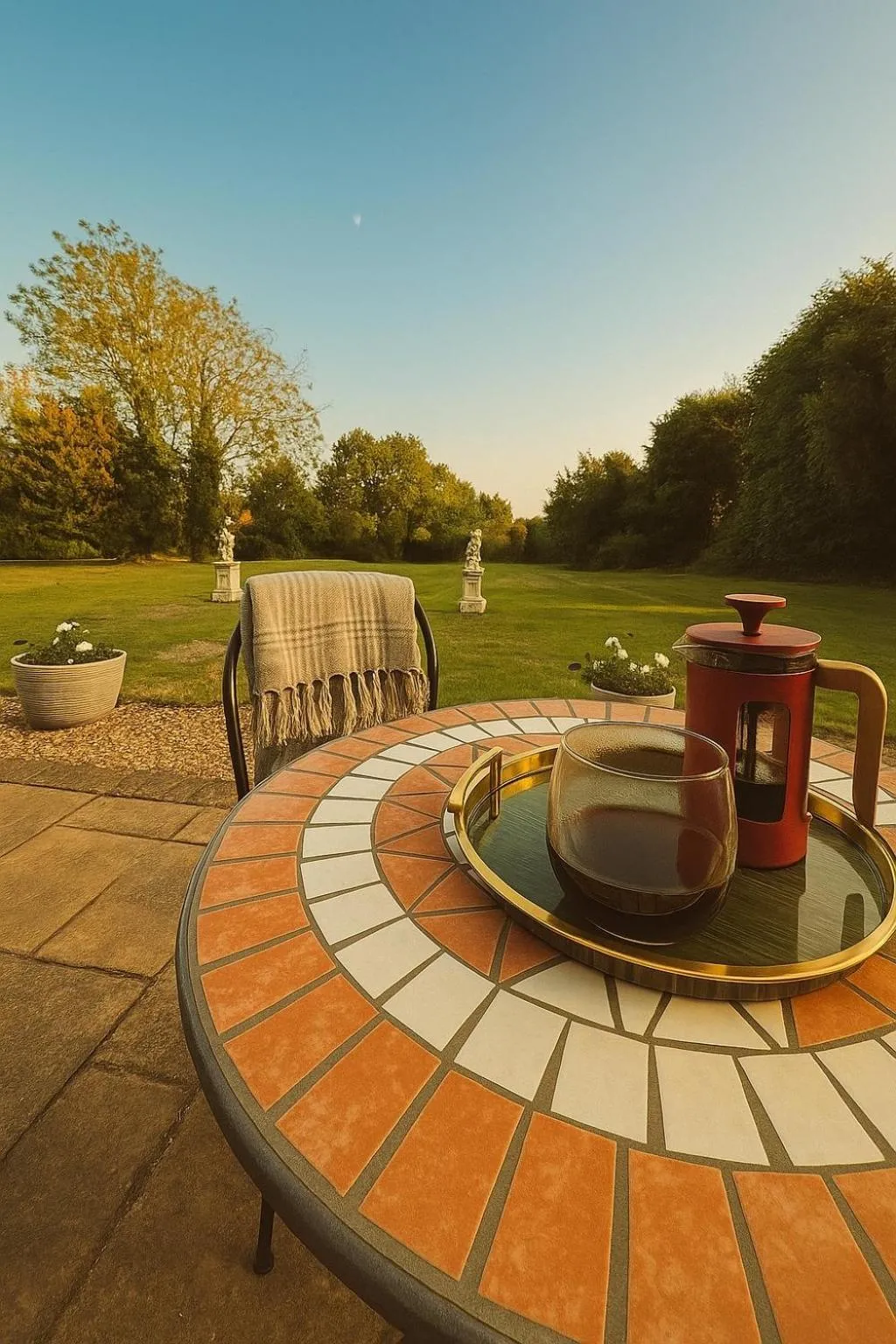 Patio in Willingham House Hotel