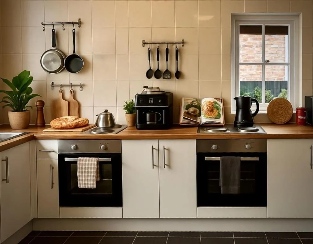 Kitchen or kitchenette in Willingham House Hotel