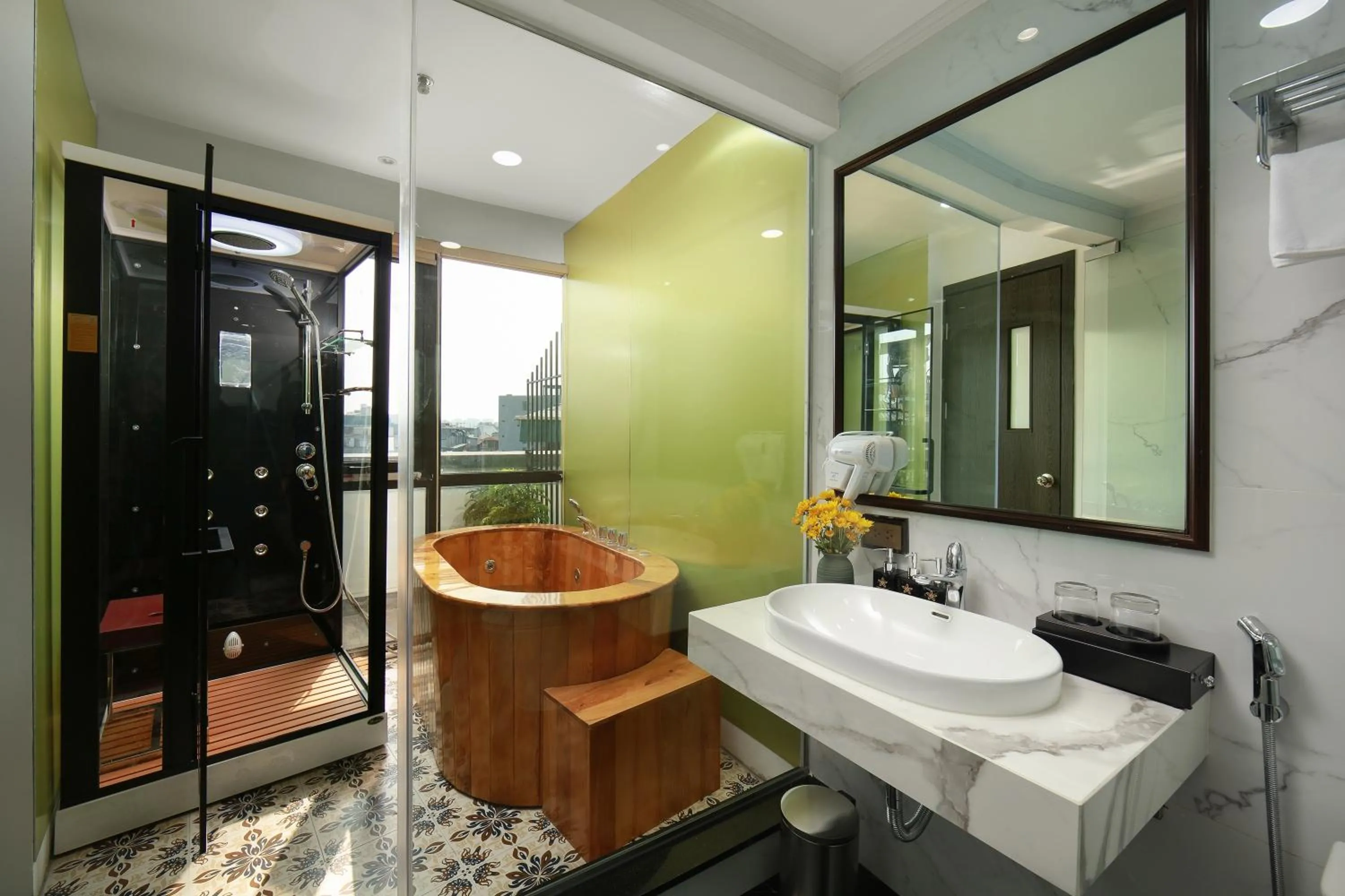 Steam room in Hanoi Plaza Suite Hotel & Spa