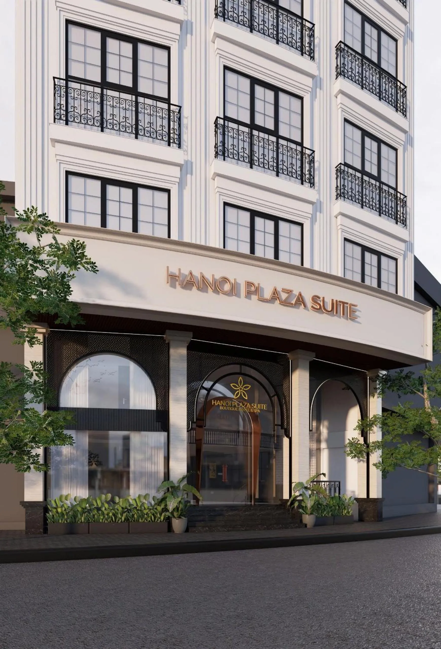 Property building in Hanoi Plaza Suite Hotel & Spa