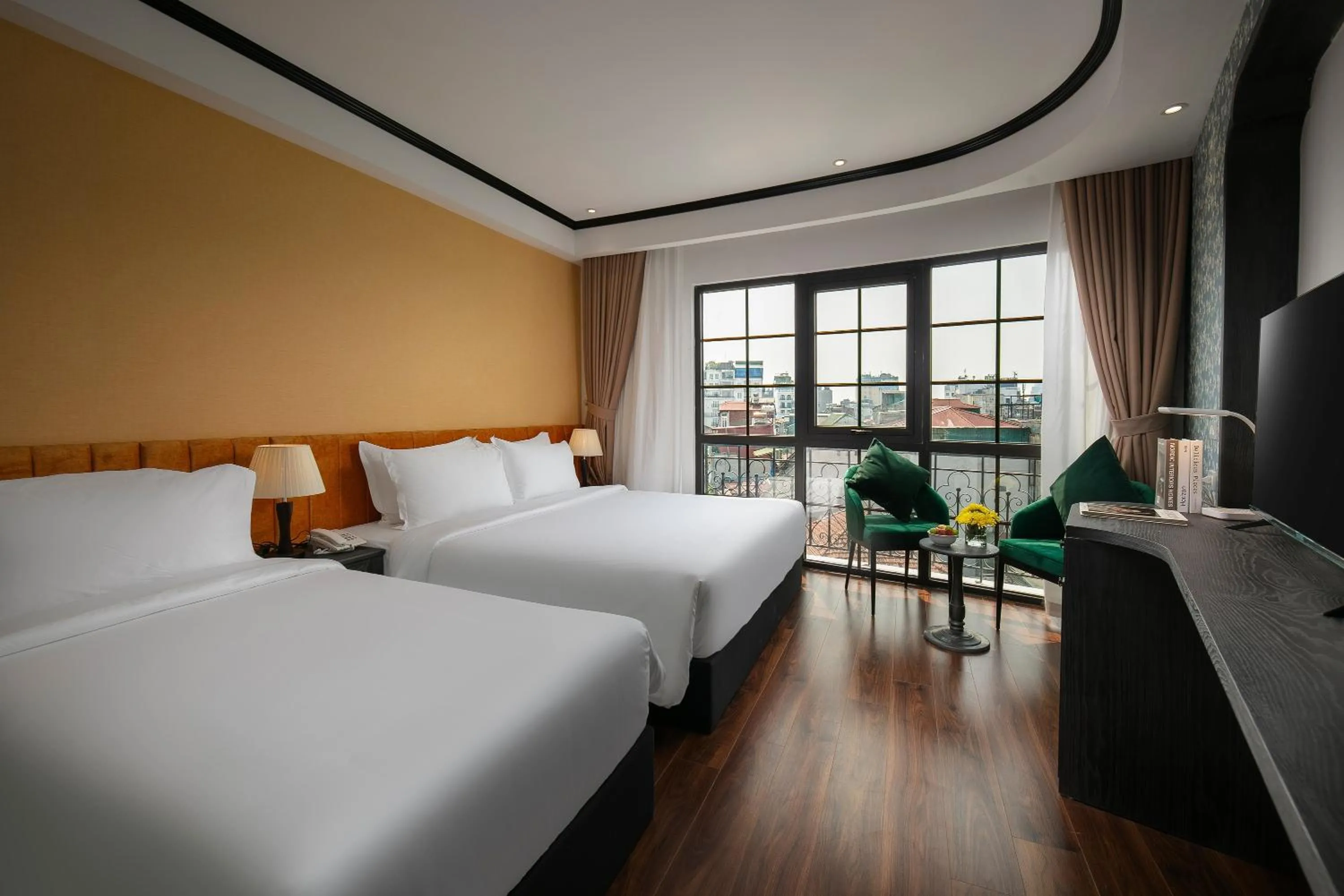 Photo of the whole room, Bed in Hanoi Plaza Suite Hotel & Spa