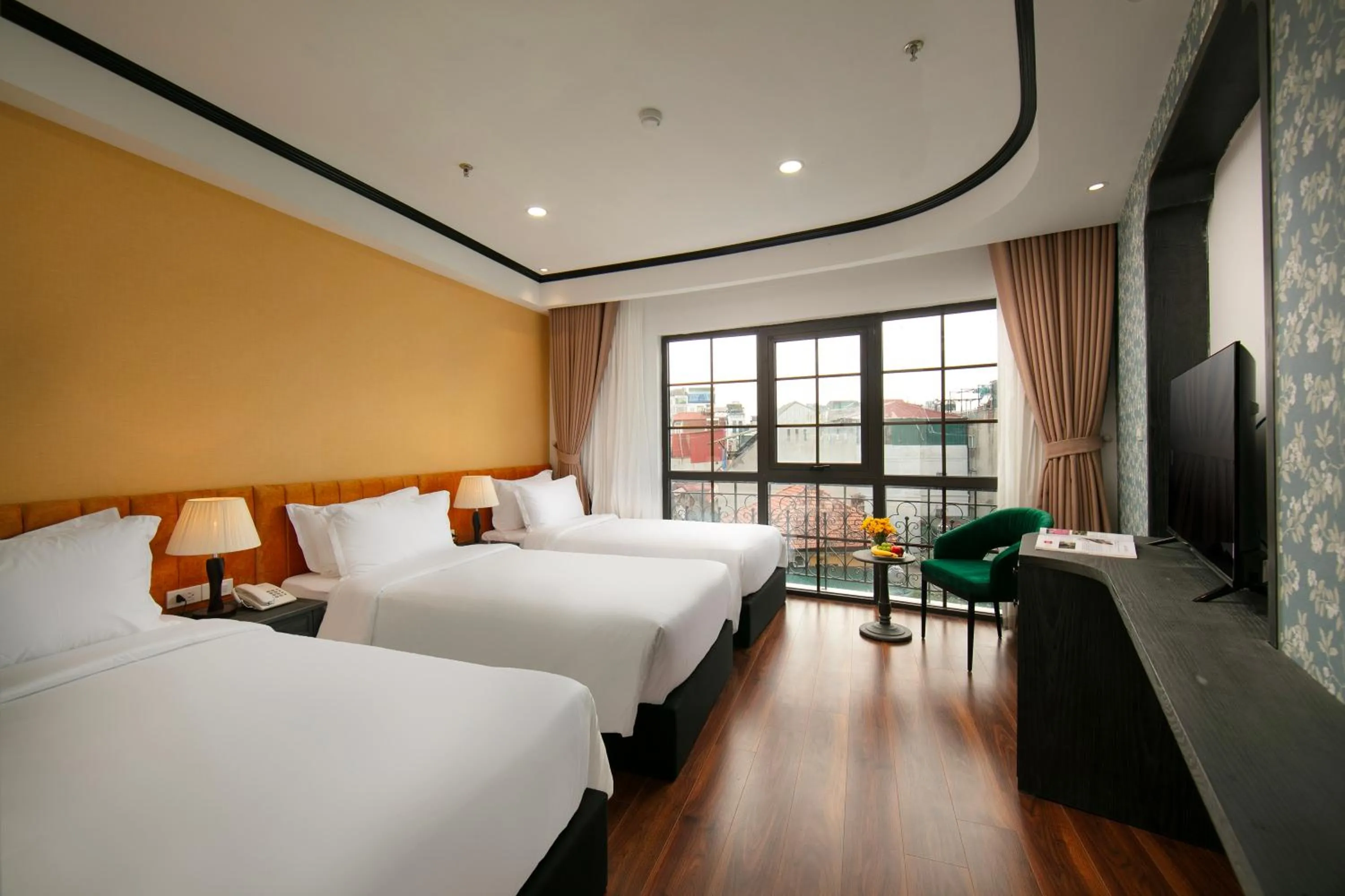 Photo of the whole room, Bed in Hanoi Plaza Suite Hotel & Spa