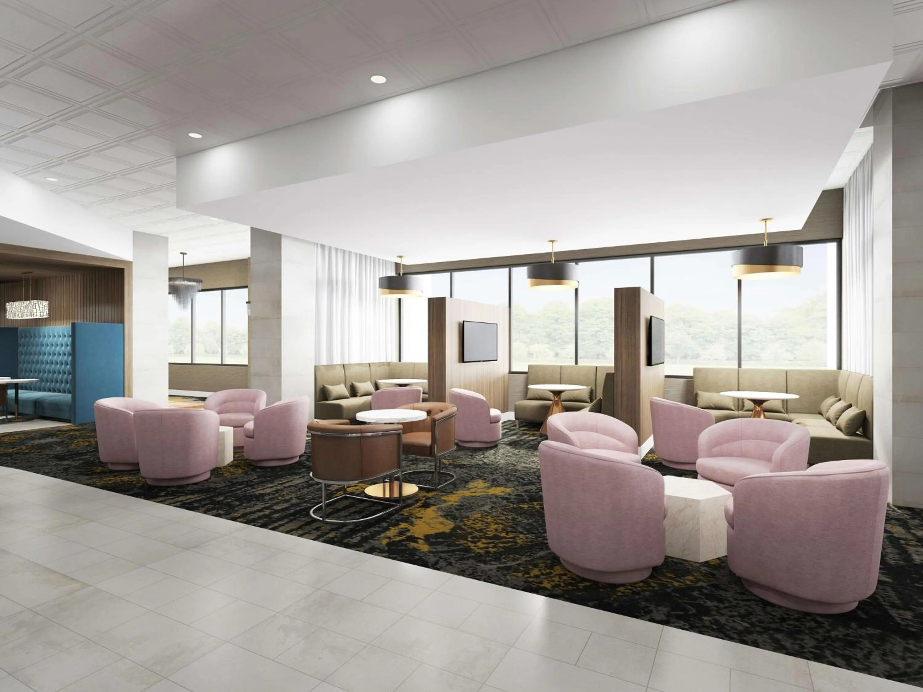 Lounge or bar in DoubleTree by Hilton Poughkeepsie