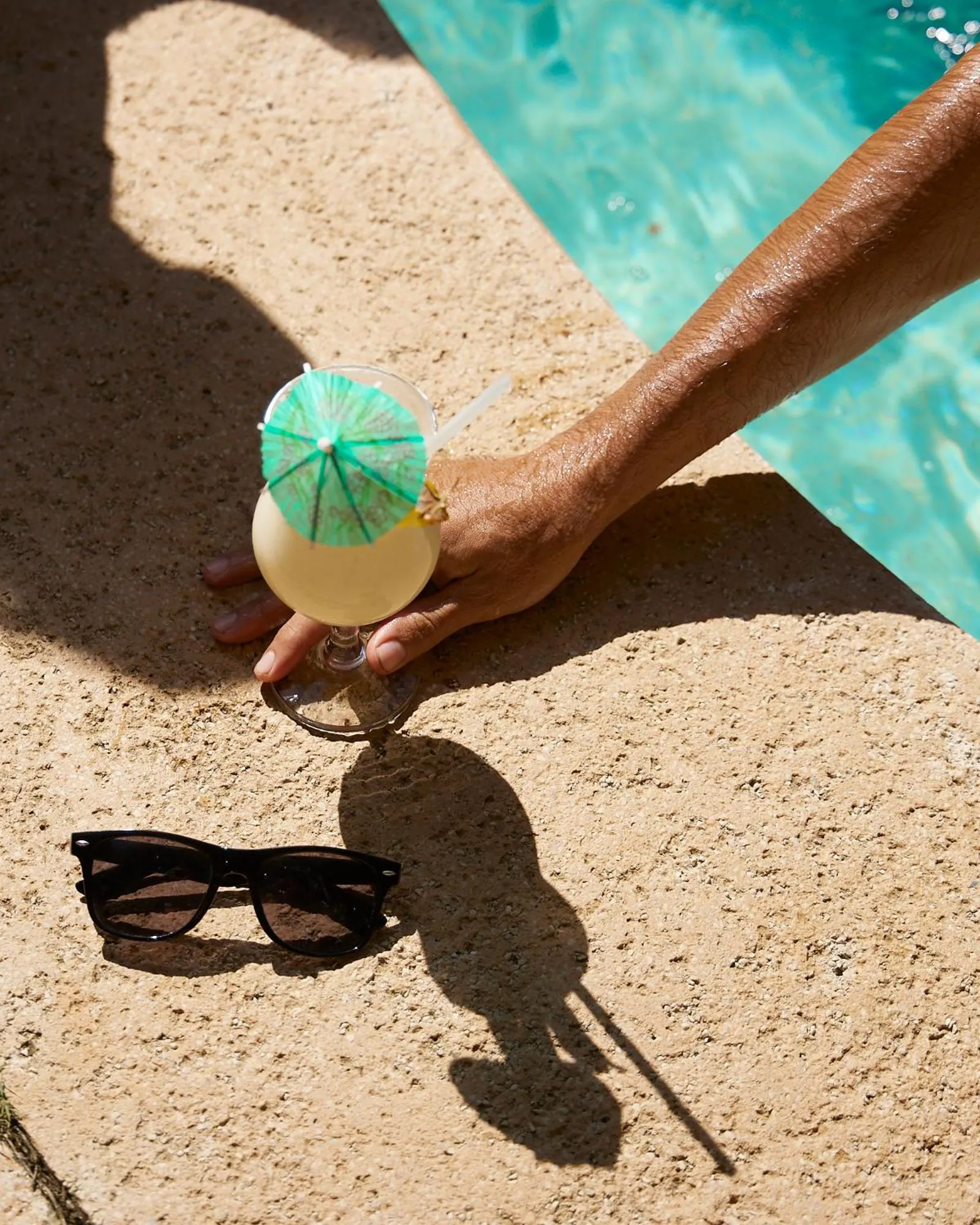 Pool view in Shawandha Lodge