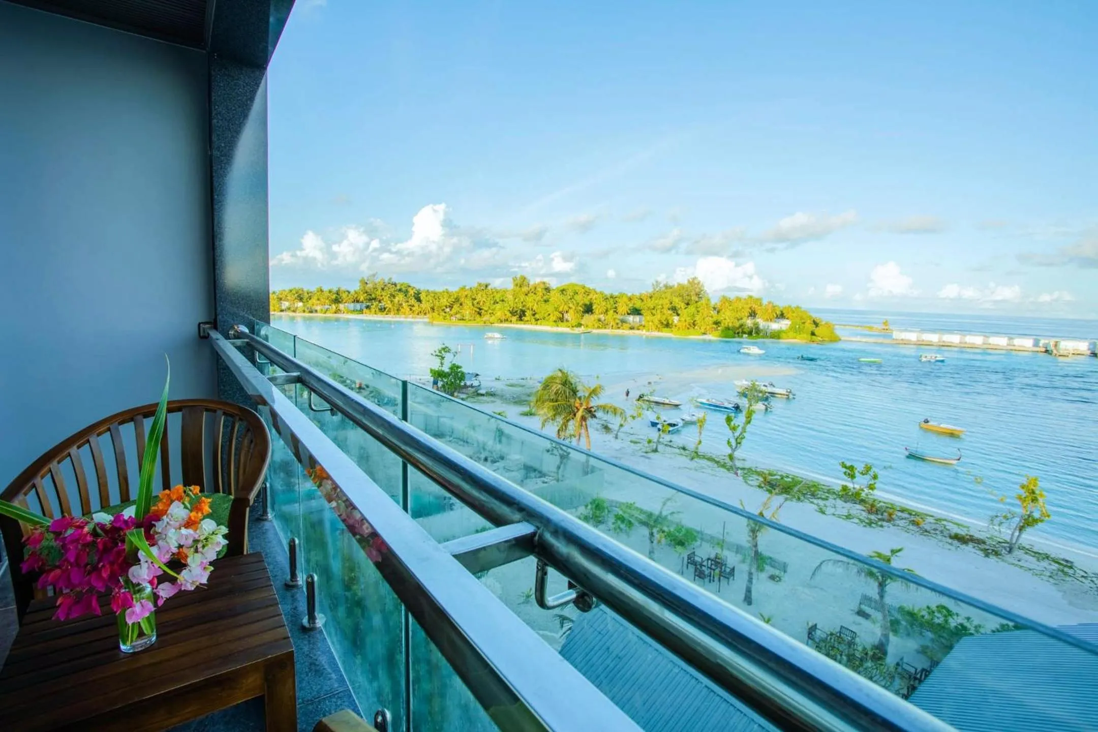 Balcony/Terrace in Beach Hotel Guraidhoo