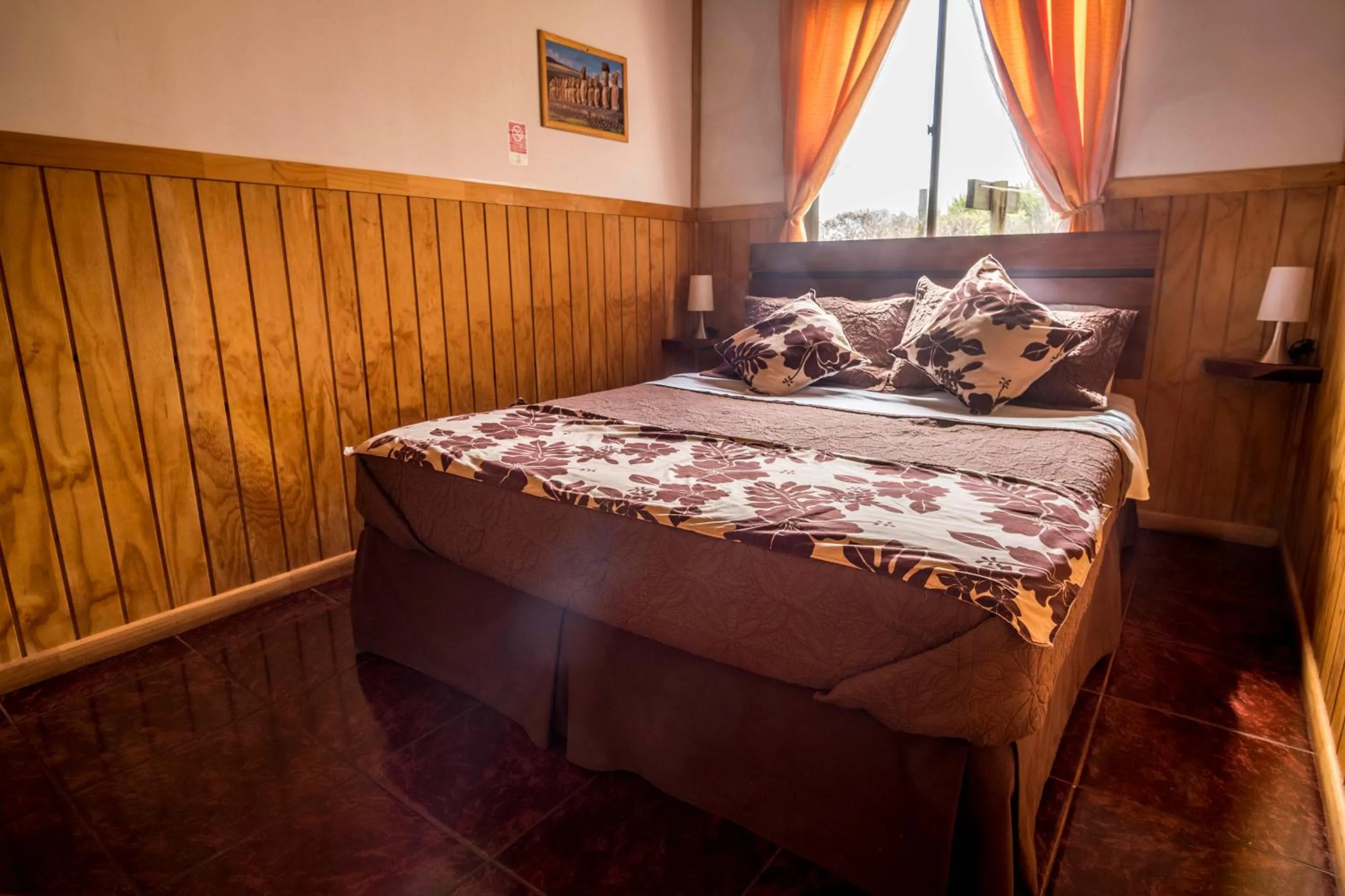 Bed in Cabañas Henua Iti