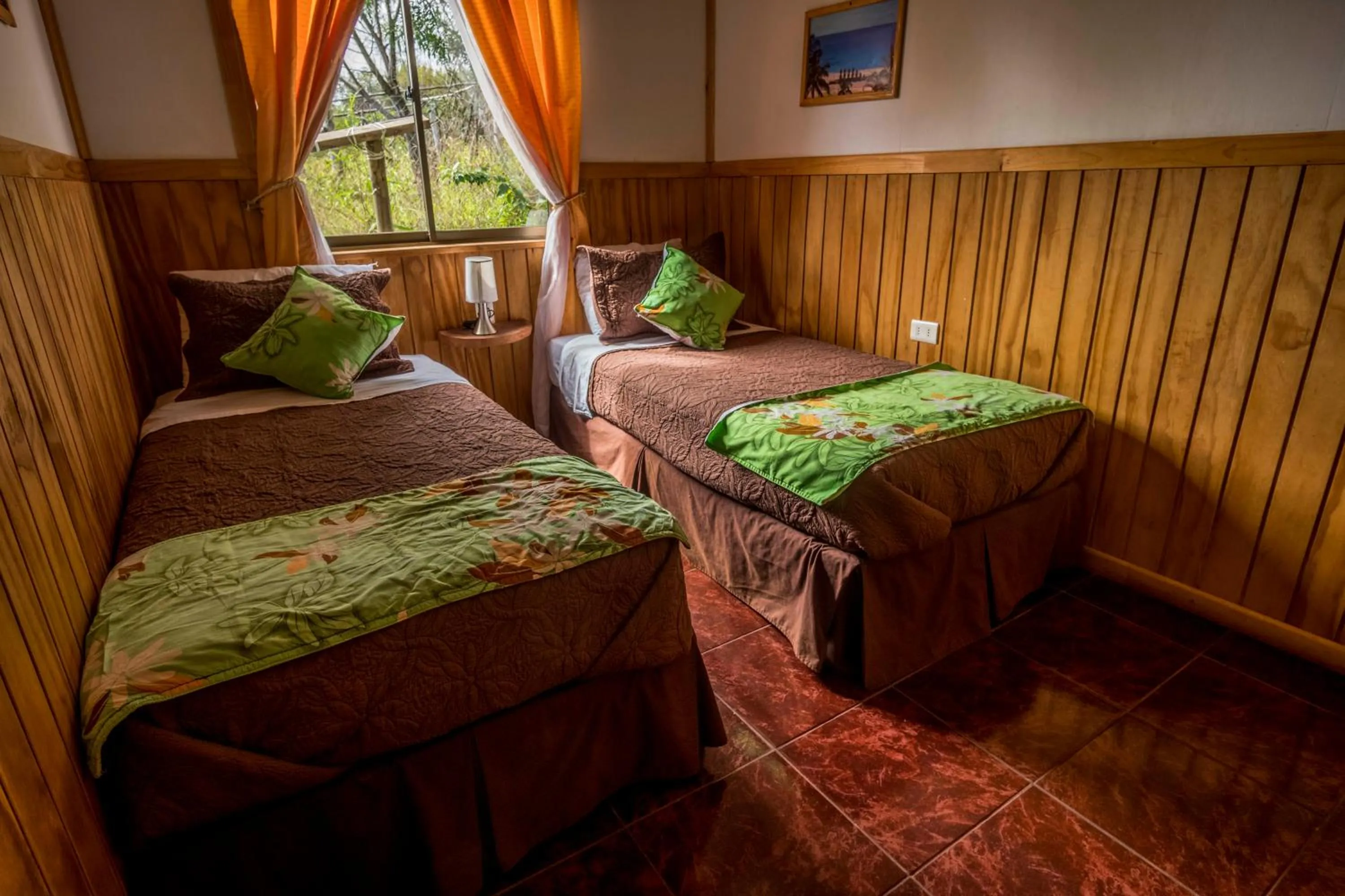 Bed in Cabañas Henua Iti