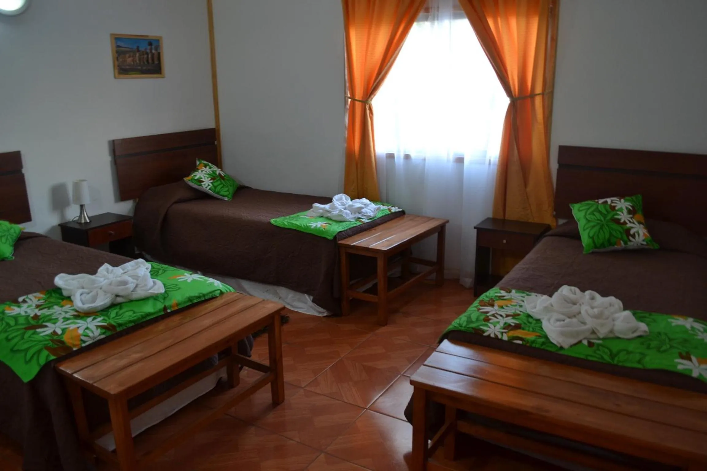 Bed in Cabañas Henua Iti