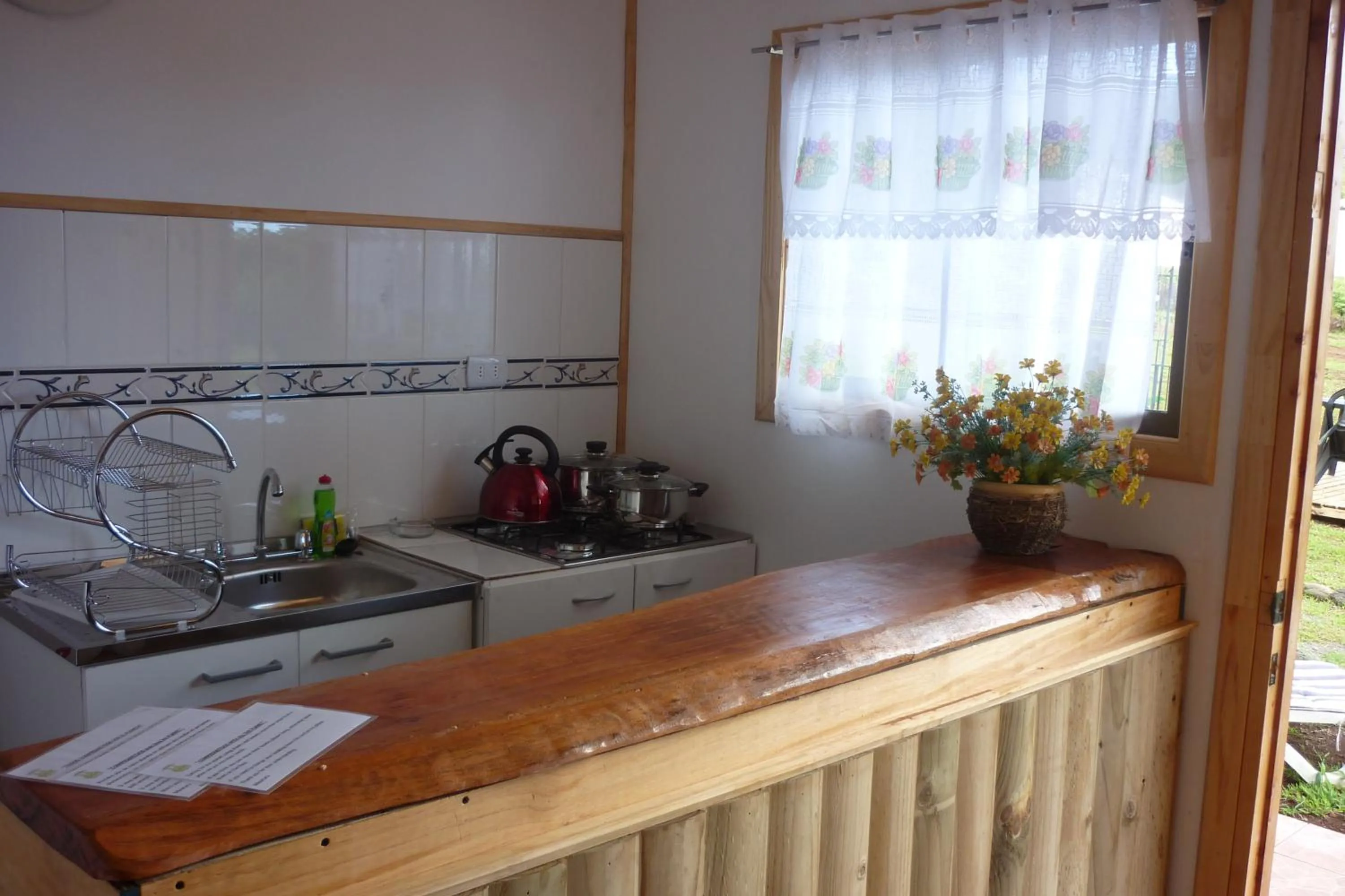 Kitchen or kitchenette in Cabañas Henua Iti