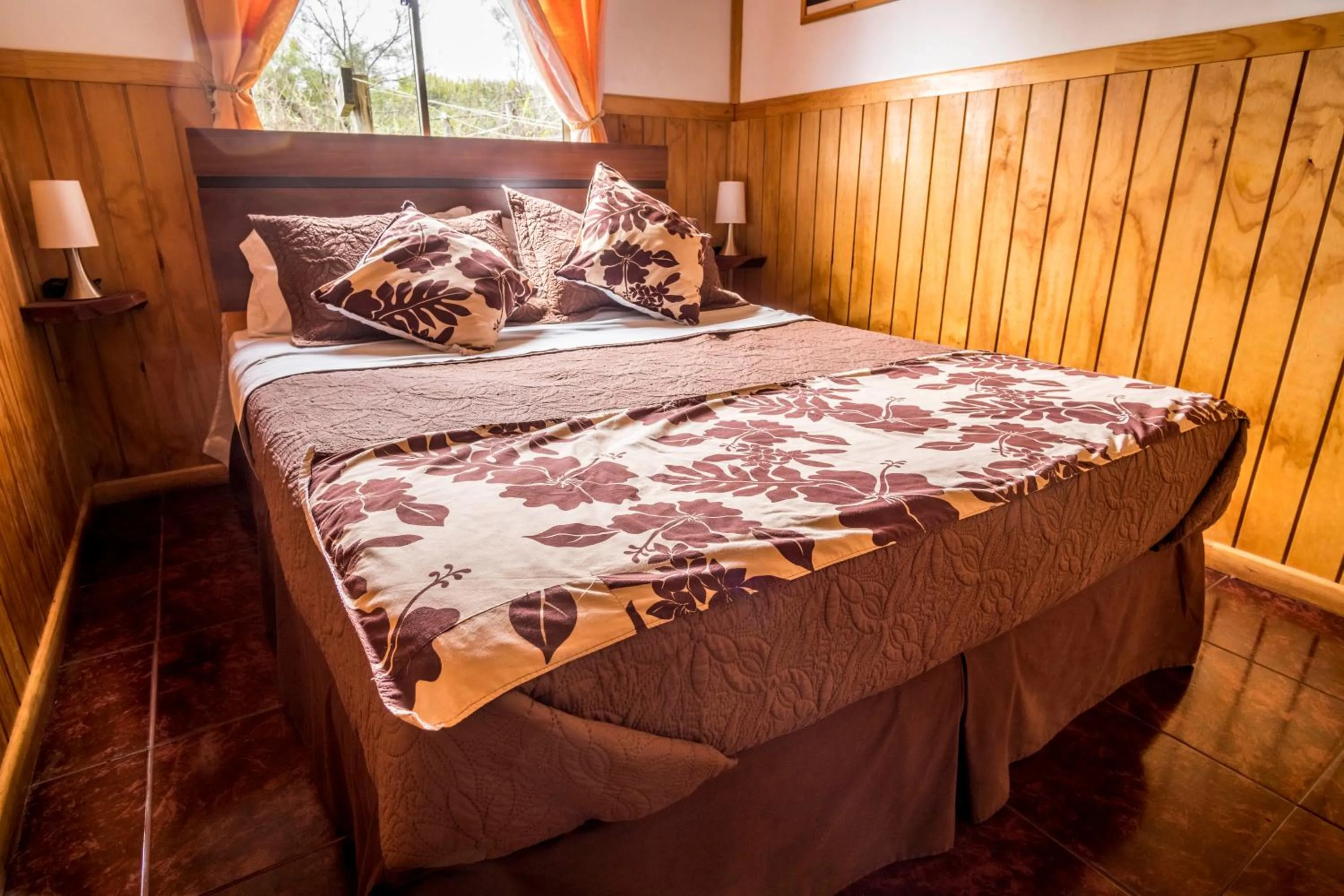 Bed in Cabañas Henua Iti