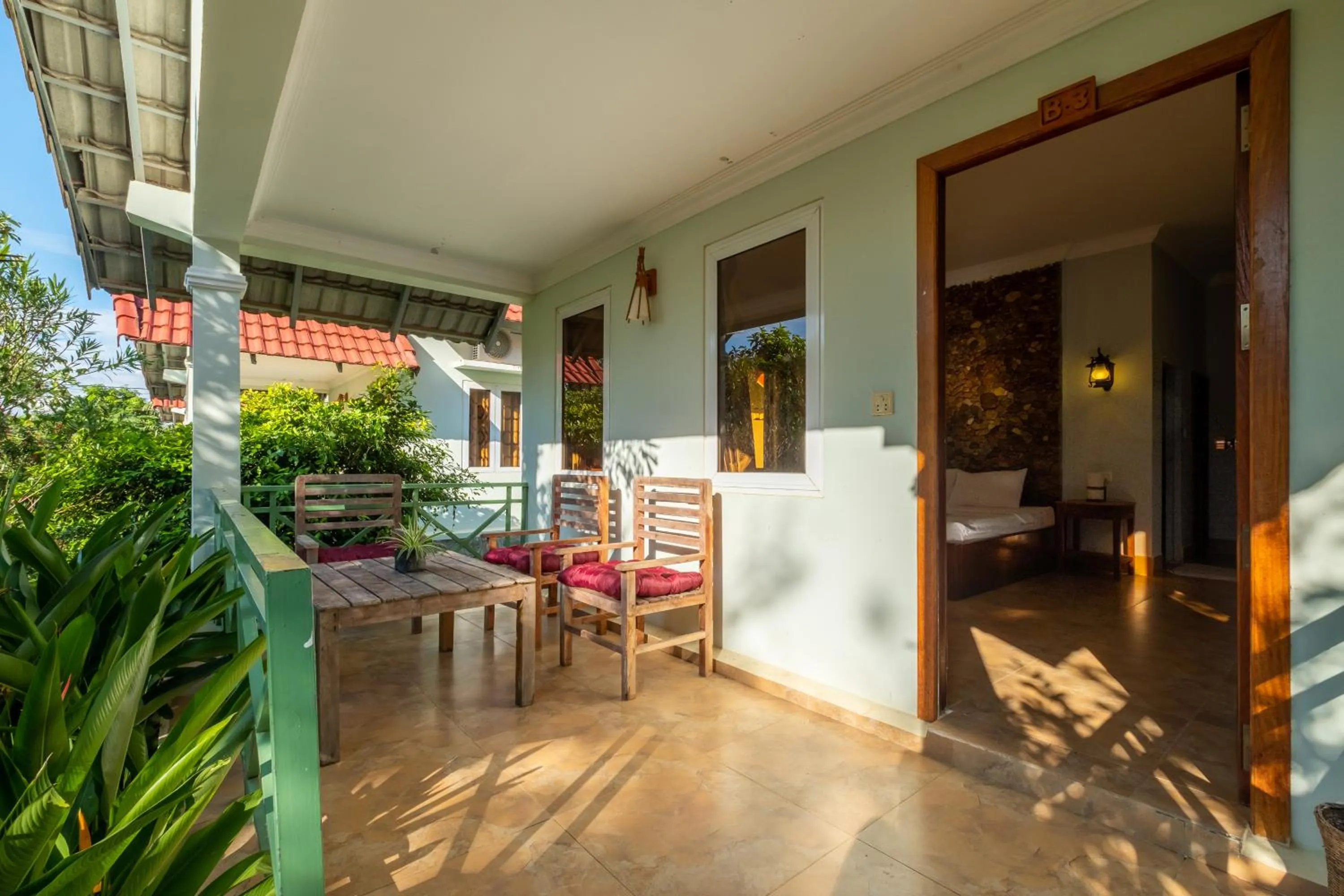 Patio in Kep Bungalows
